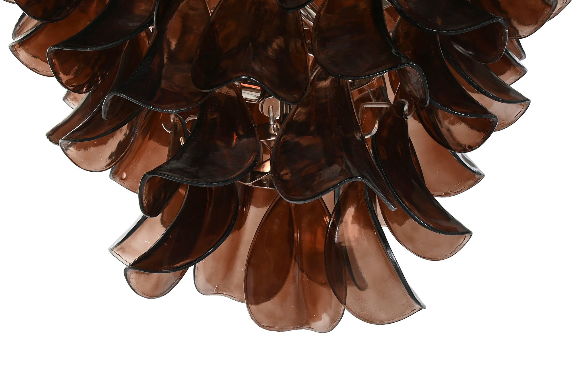 Luminária de teto de cristal de aço 80x80x80 prata