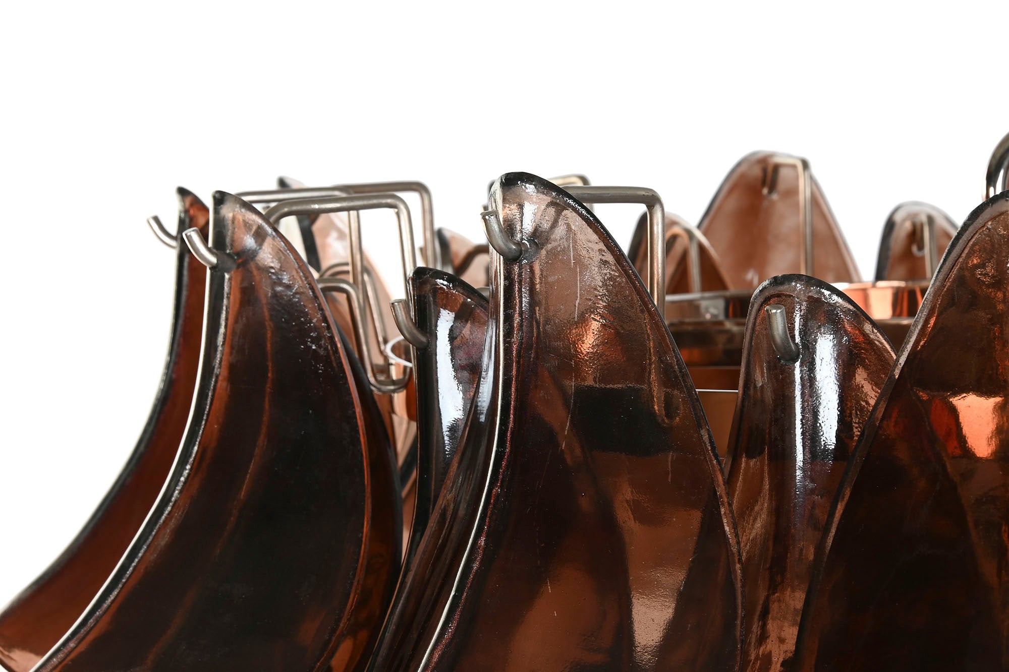 Luminária de teto de cristal de aço 80x80x80 prata