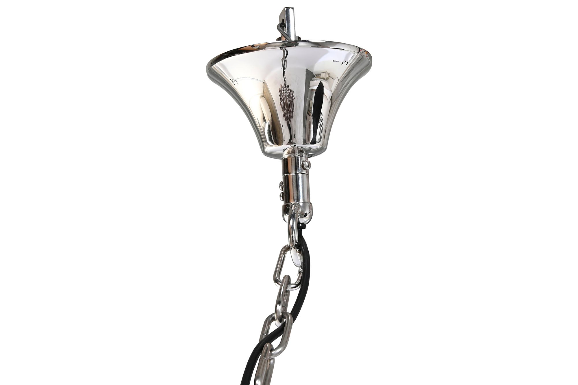 Steel Crystal Ceiling Lamp 80X80X80 Silver