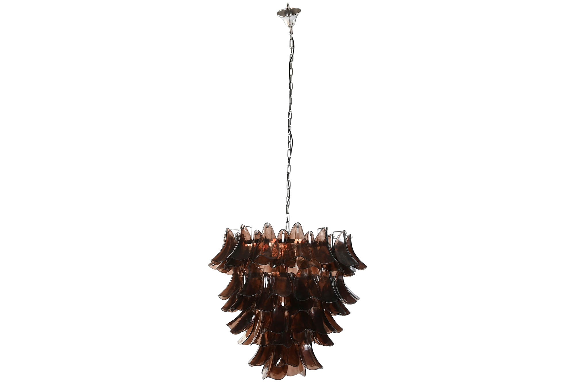 Steel Crystal Ceiling Lamp 80X80X80 Silver