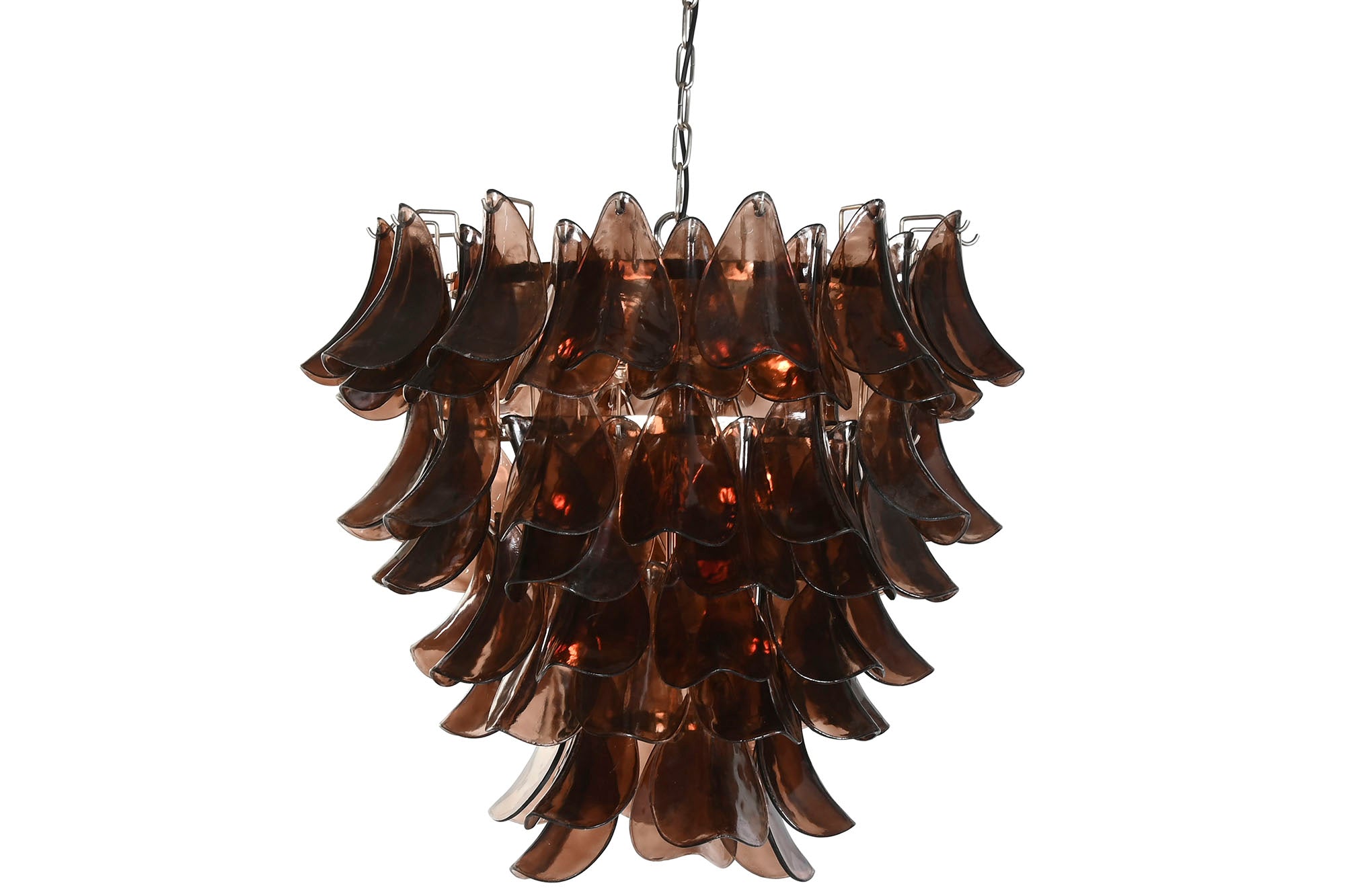 Steel Crystal Ceiling Lamp 80X80X80 Silver