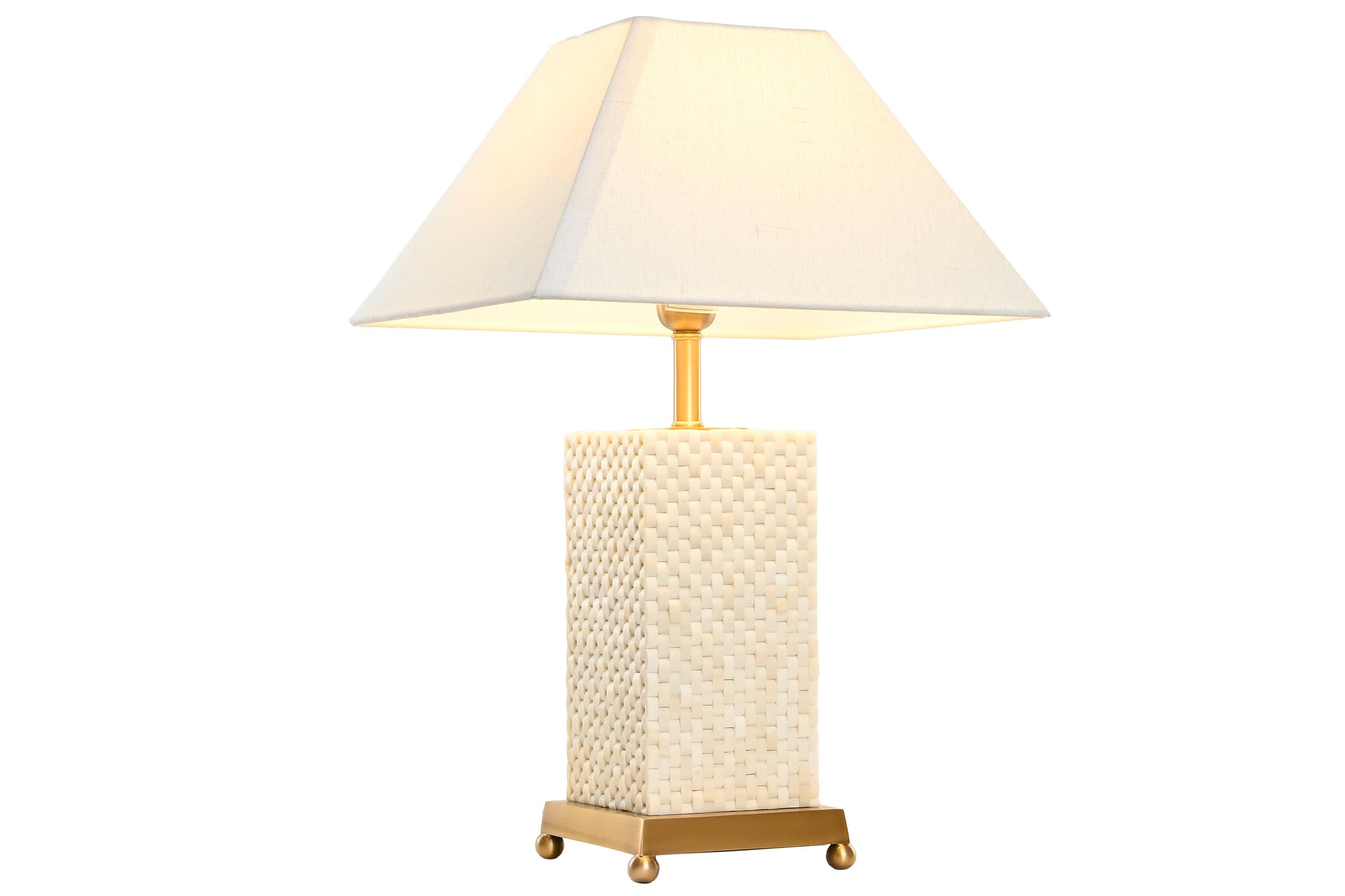Bone Brass Table Lamp 14X36X57 Gold