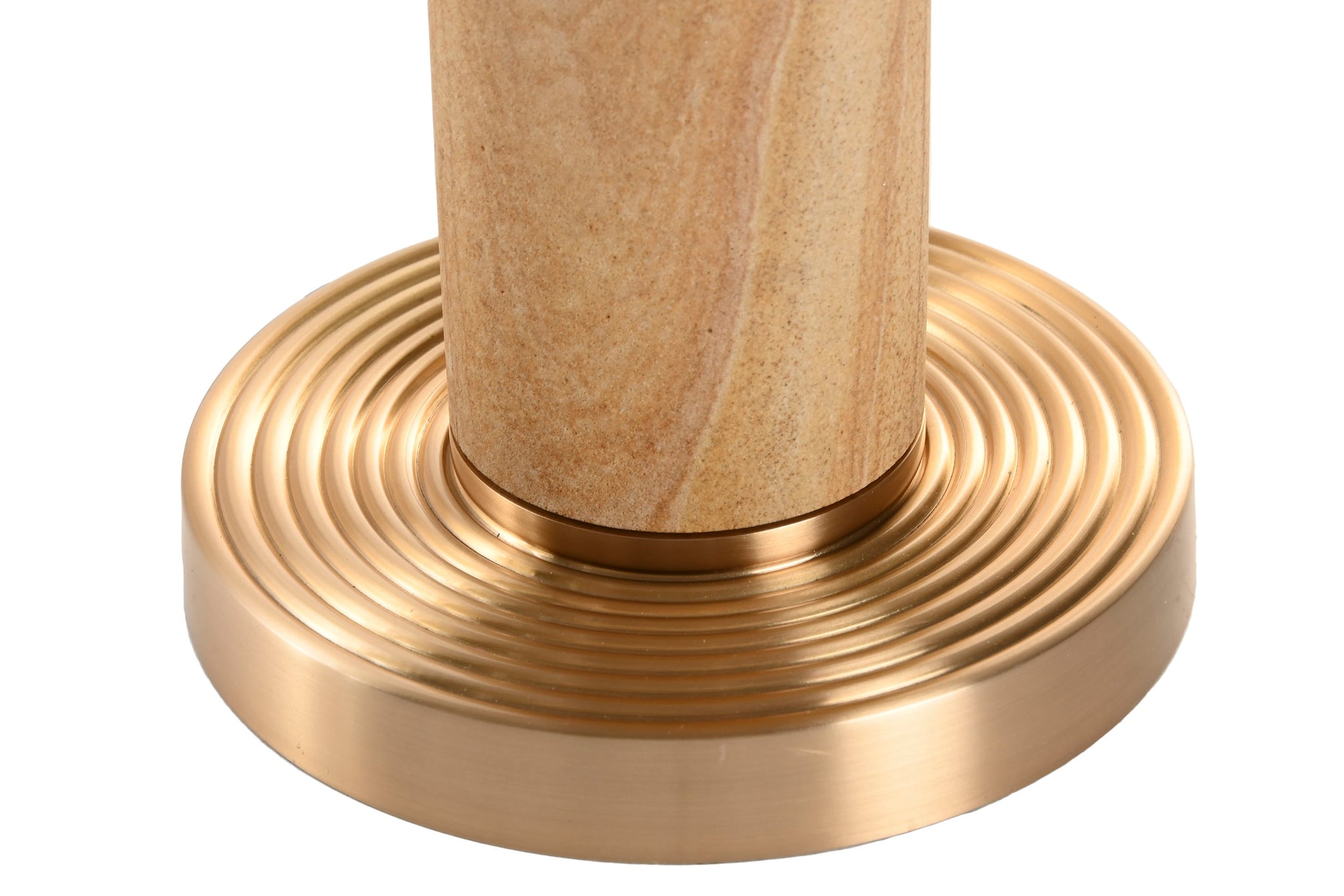 Luminária de Mesa Latão Mármore 36X36X50