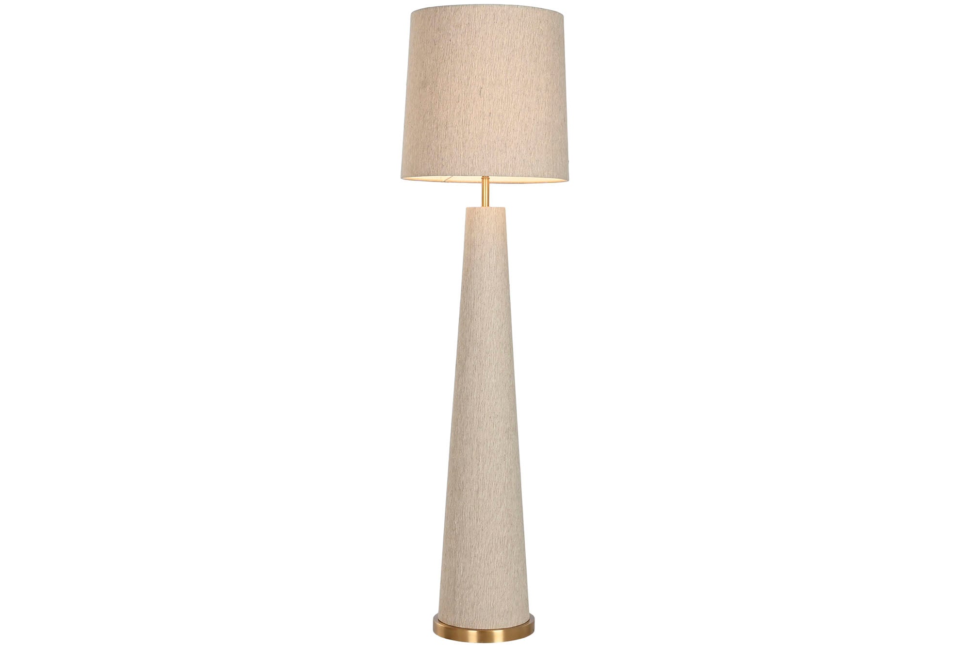 Luminária de chão de juta 40X40X149 bege