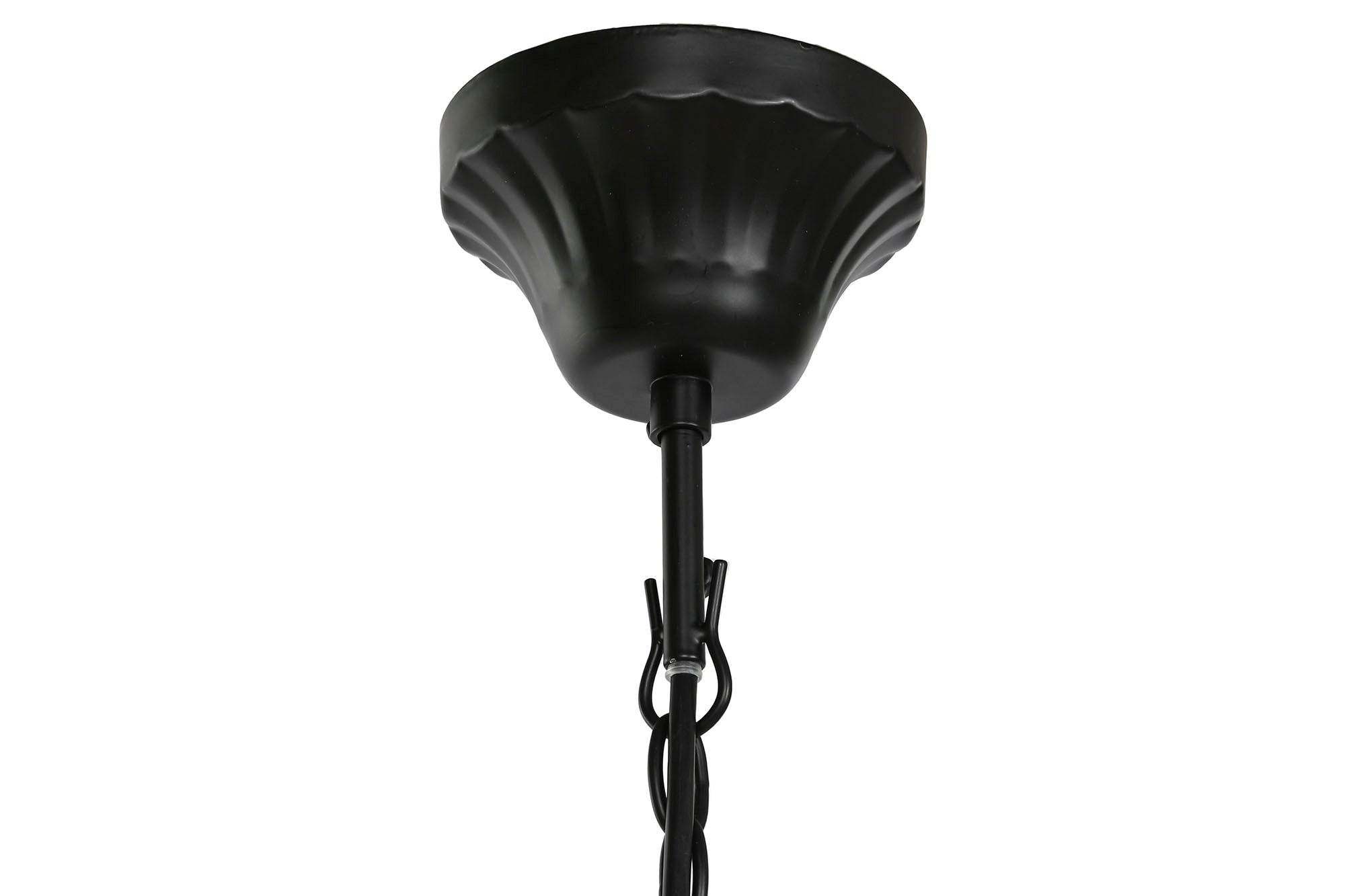 Lampara Techo Metal 54X54X46 6 Brazos Negro