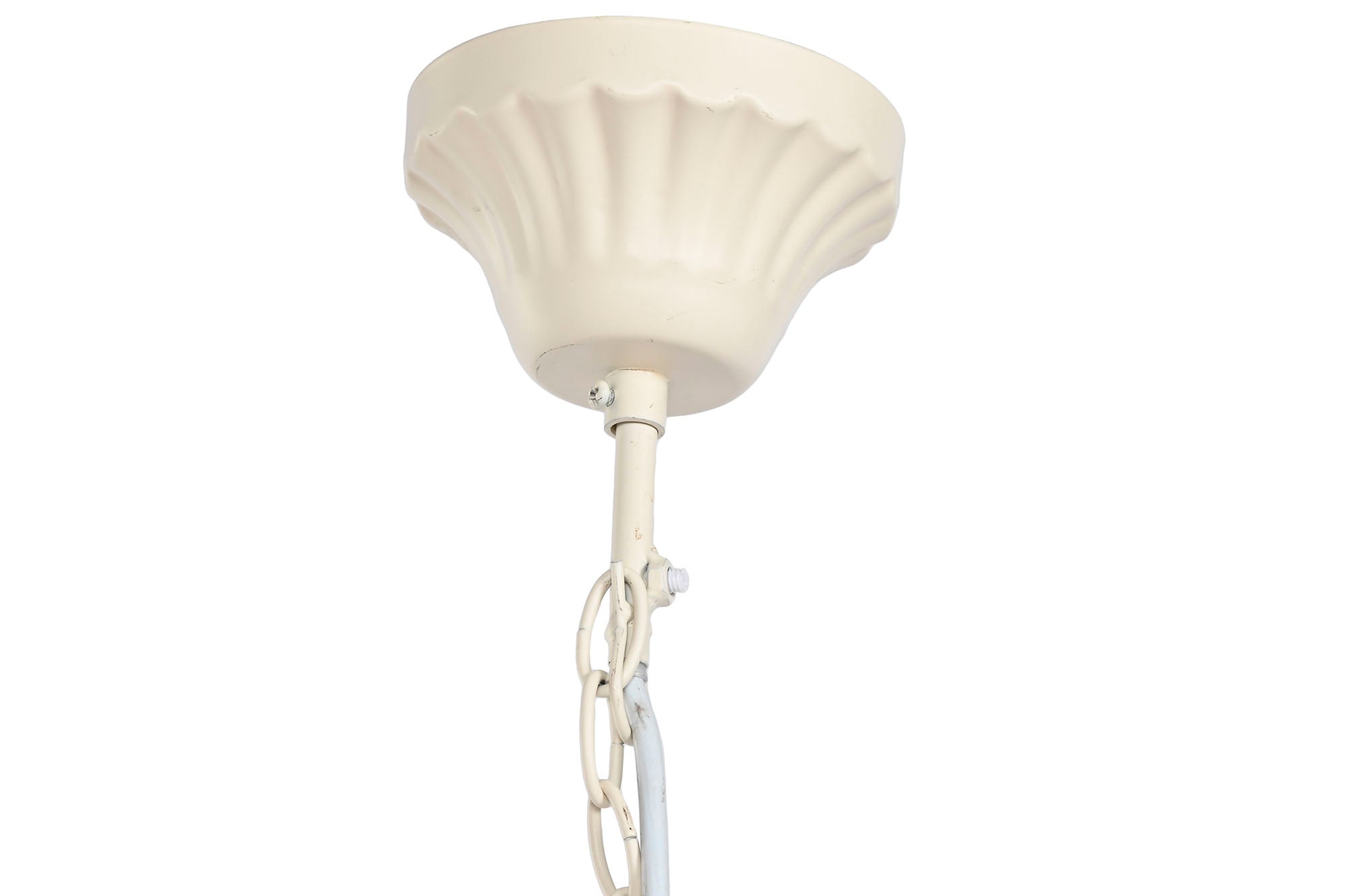 Lampara Techo Hierro Pino 57X28X57 6 Brazos Crudo