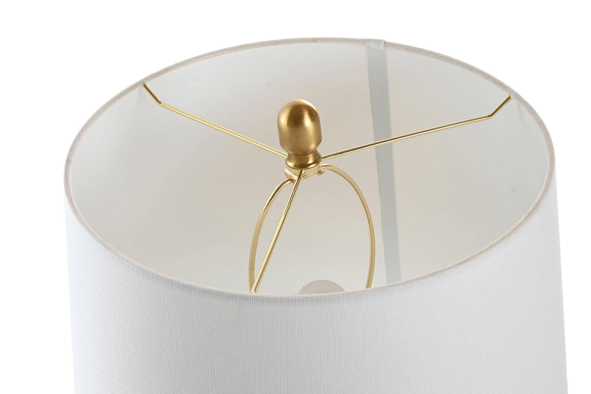 Luminária de Mesa Cerâmica Algodão 43x43x72 Discos