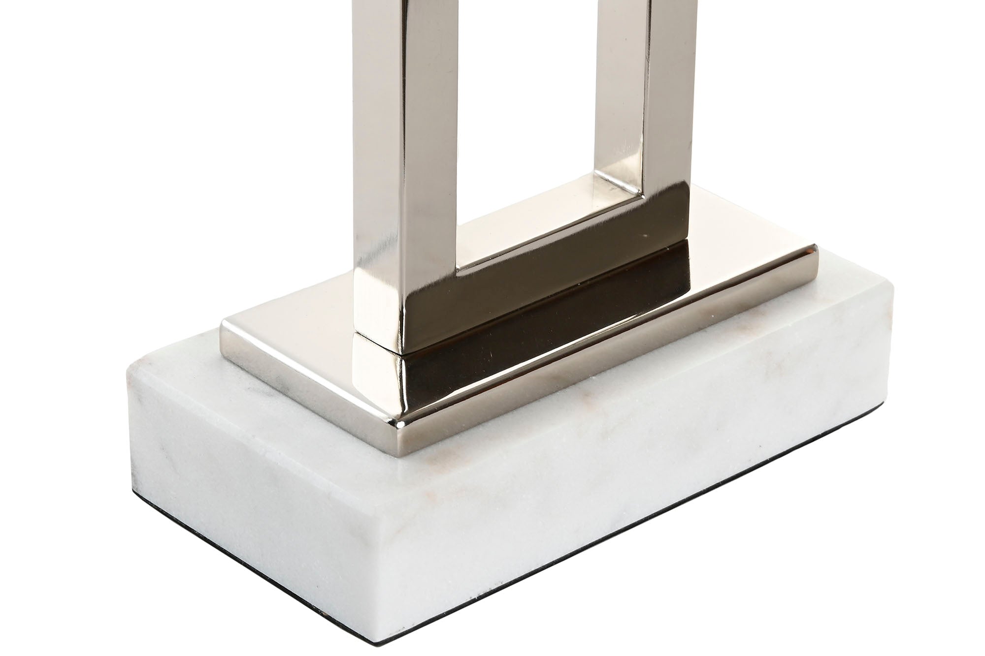 Marble Steel Table Lamp 43X23X80 Chromed