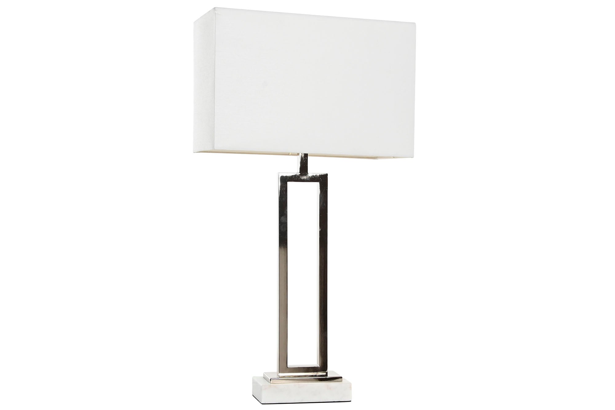 Marble Steel Table Lamp 43X23X80 Chromed