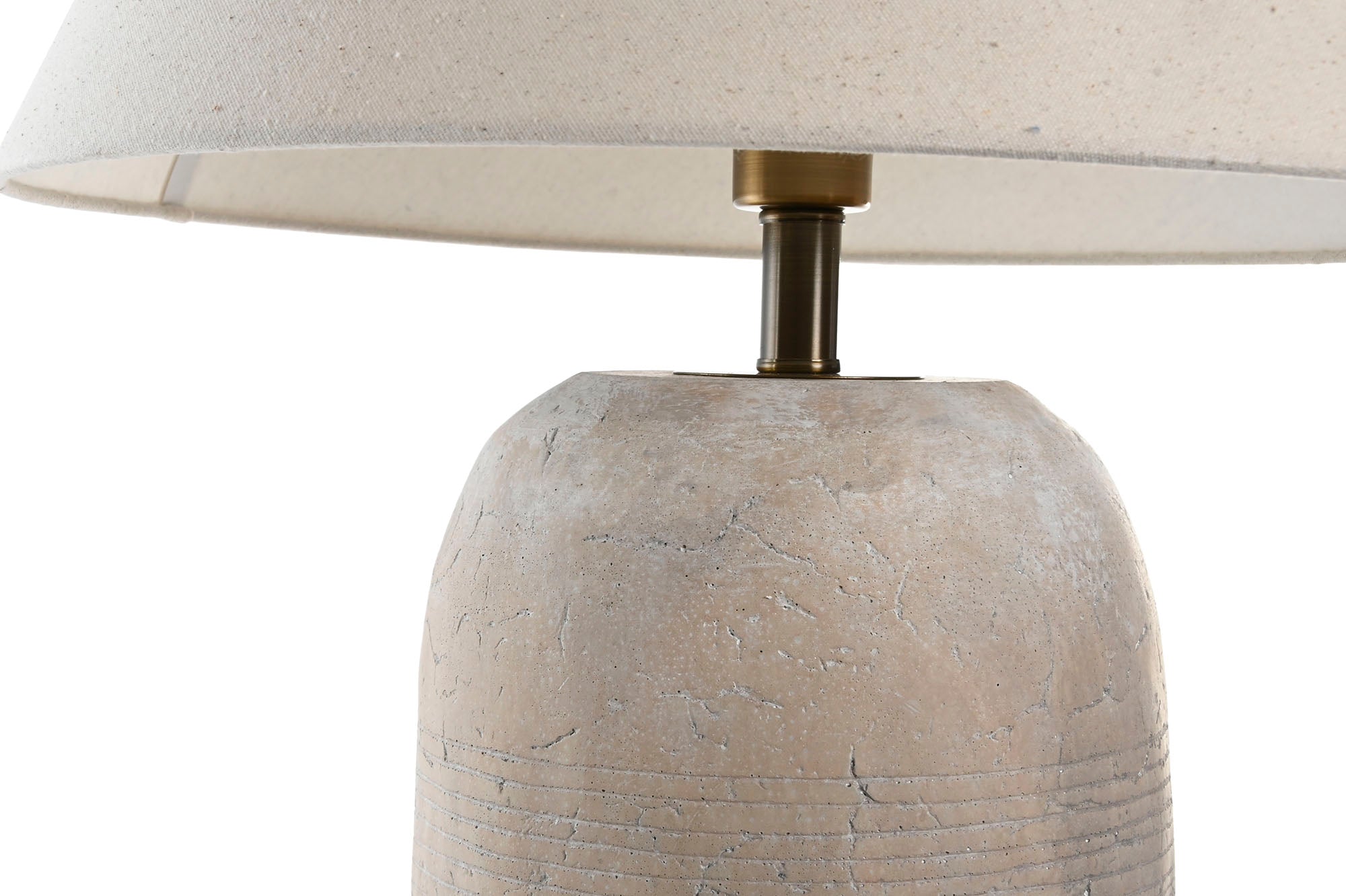 Lampara Sobremesa Cemento 50X50X65 Natural Gris