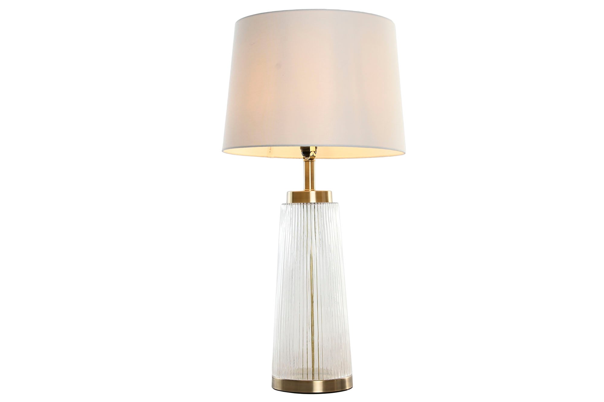 Lampara Sobremesa Cristal Algodon 40X40X78