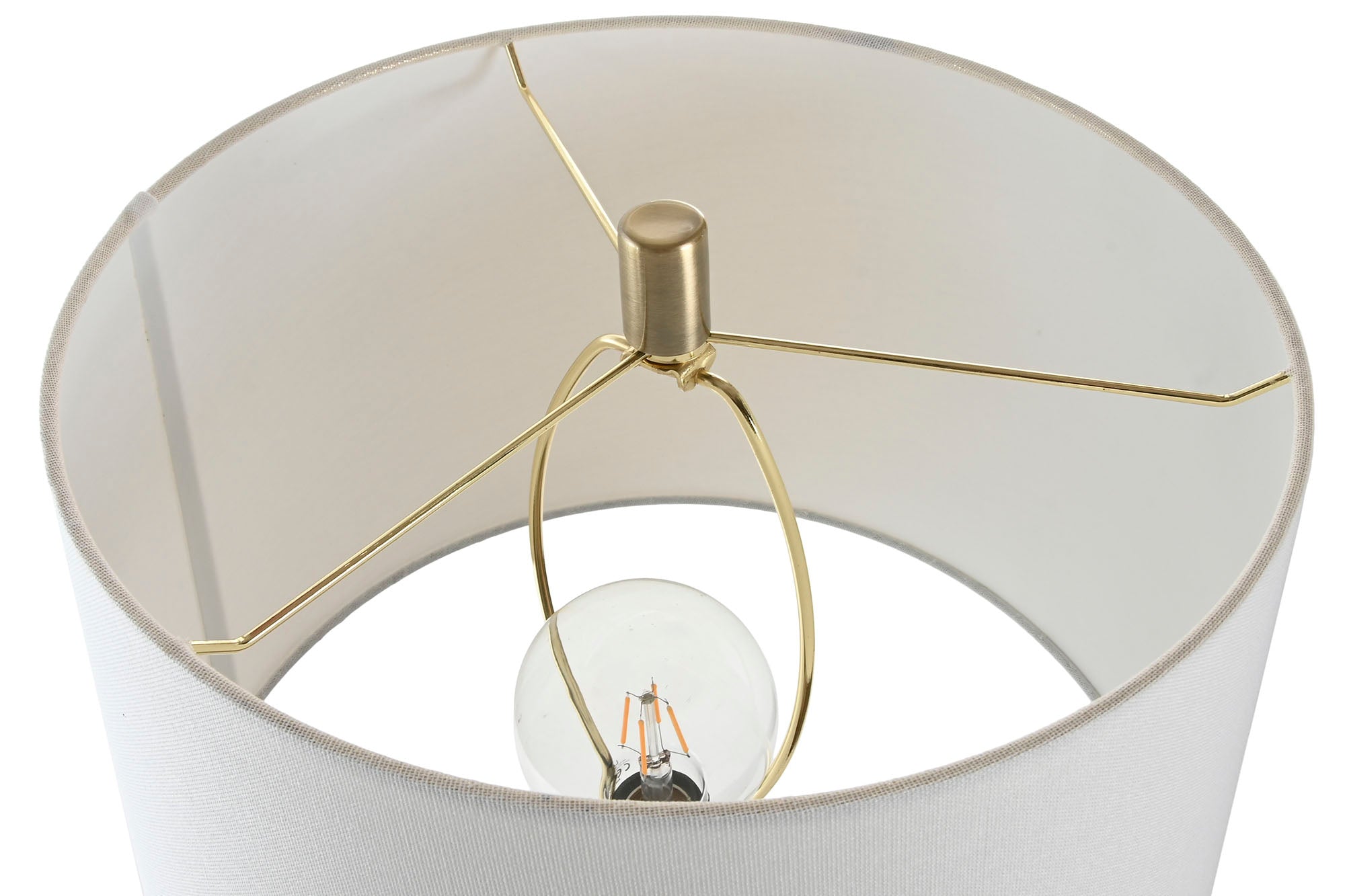 Lampara Sobremesa Cristal Algodon 40X40X78