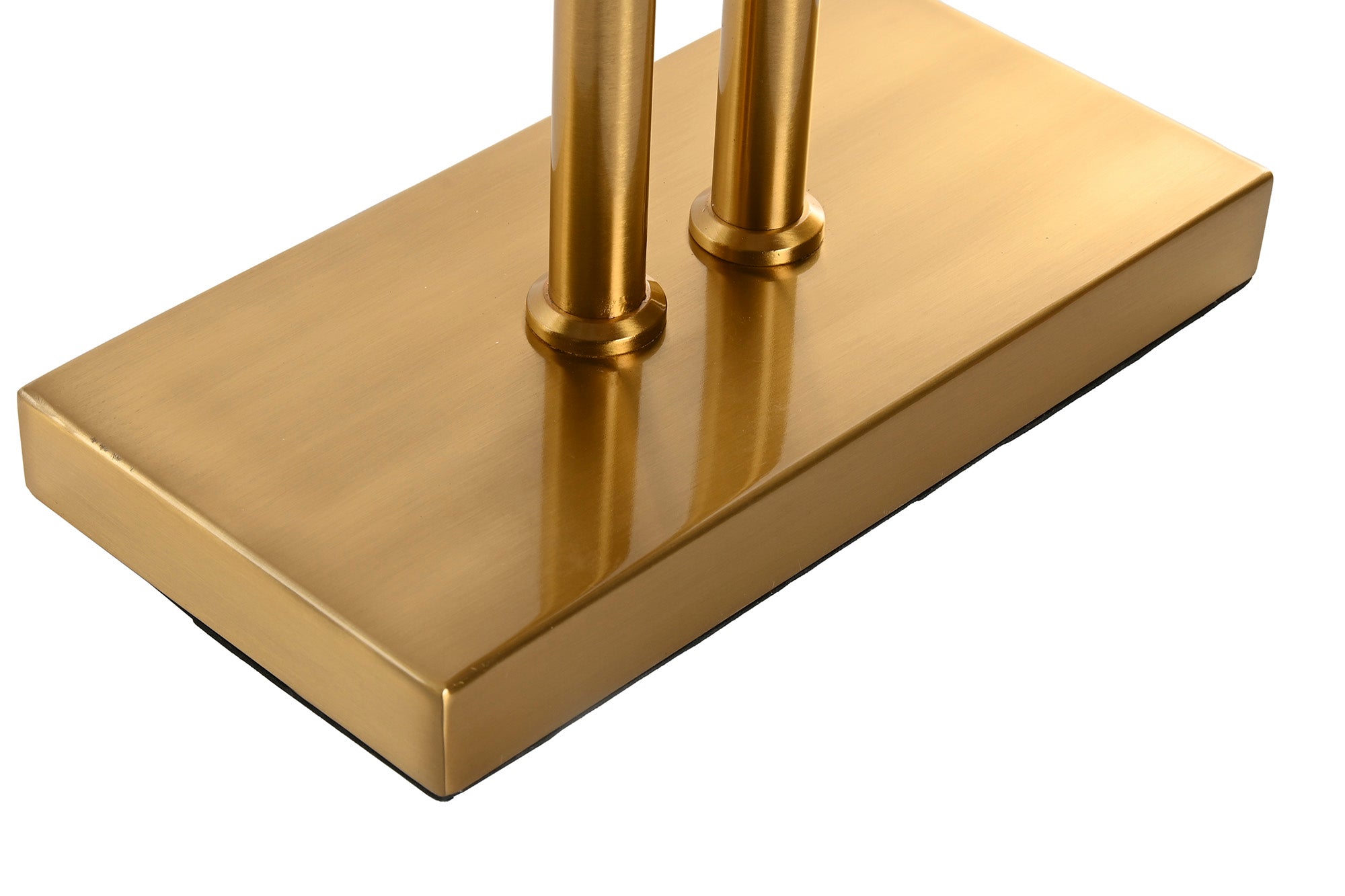 Lampara Sobremesa Hierro 35X16X100 2 Pantallas