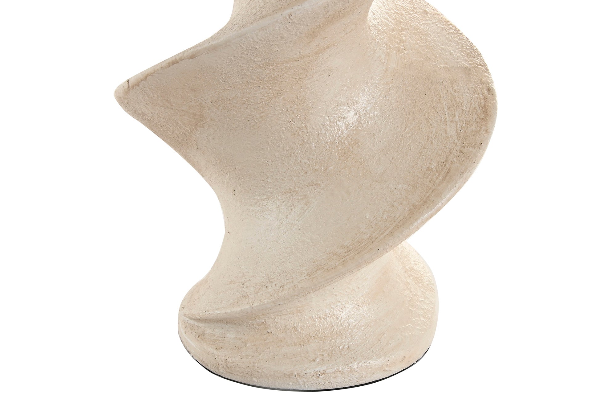 Lampara Sobremesa Resina Lino 38X38X67 Espiral