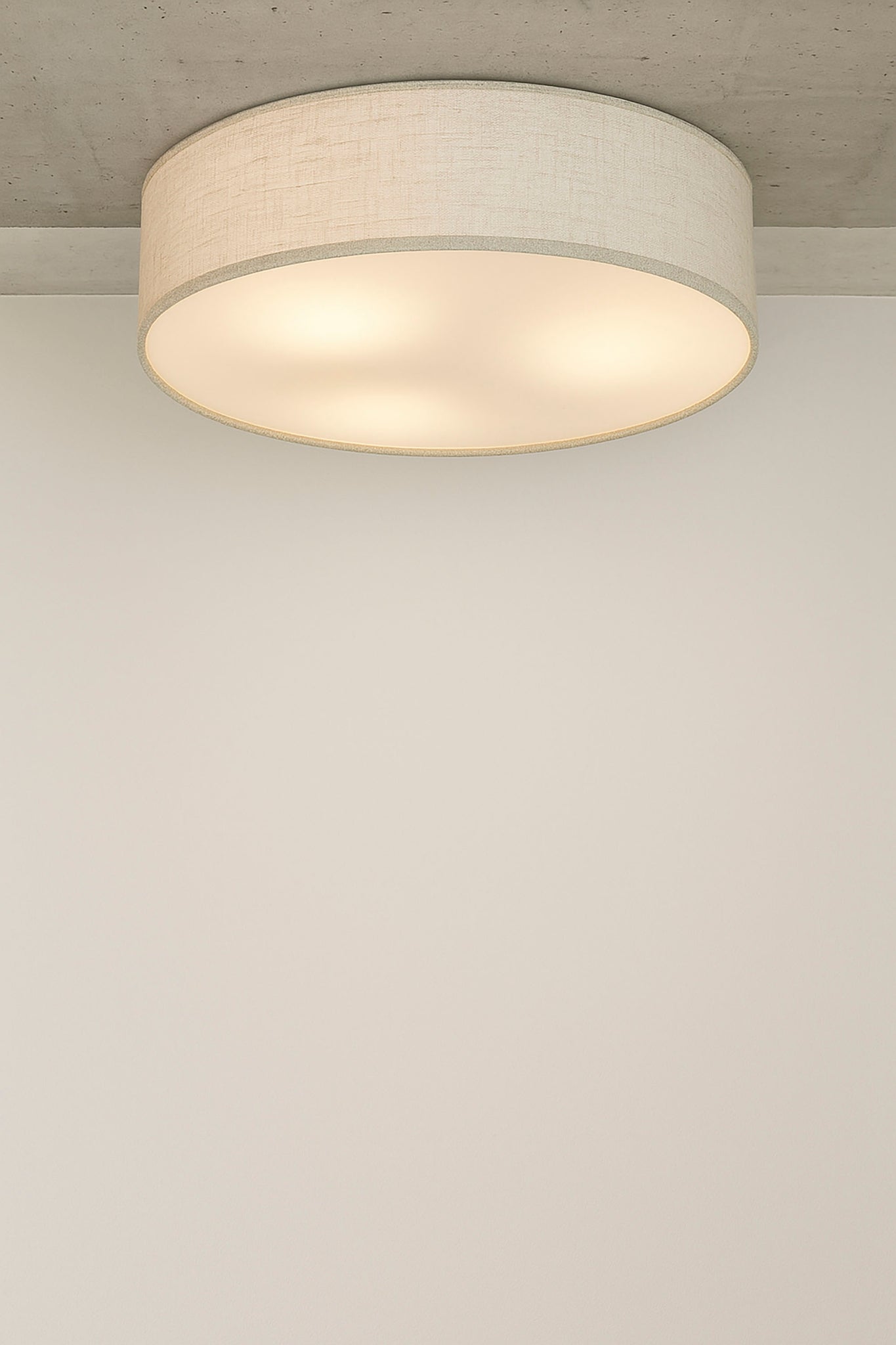 Lampara Techo Lino Pp 60X60X15 Plafon Crudo
