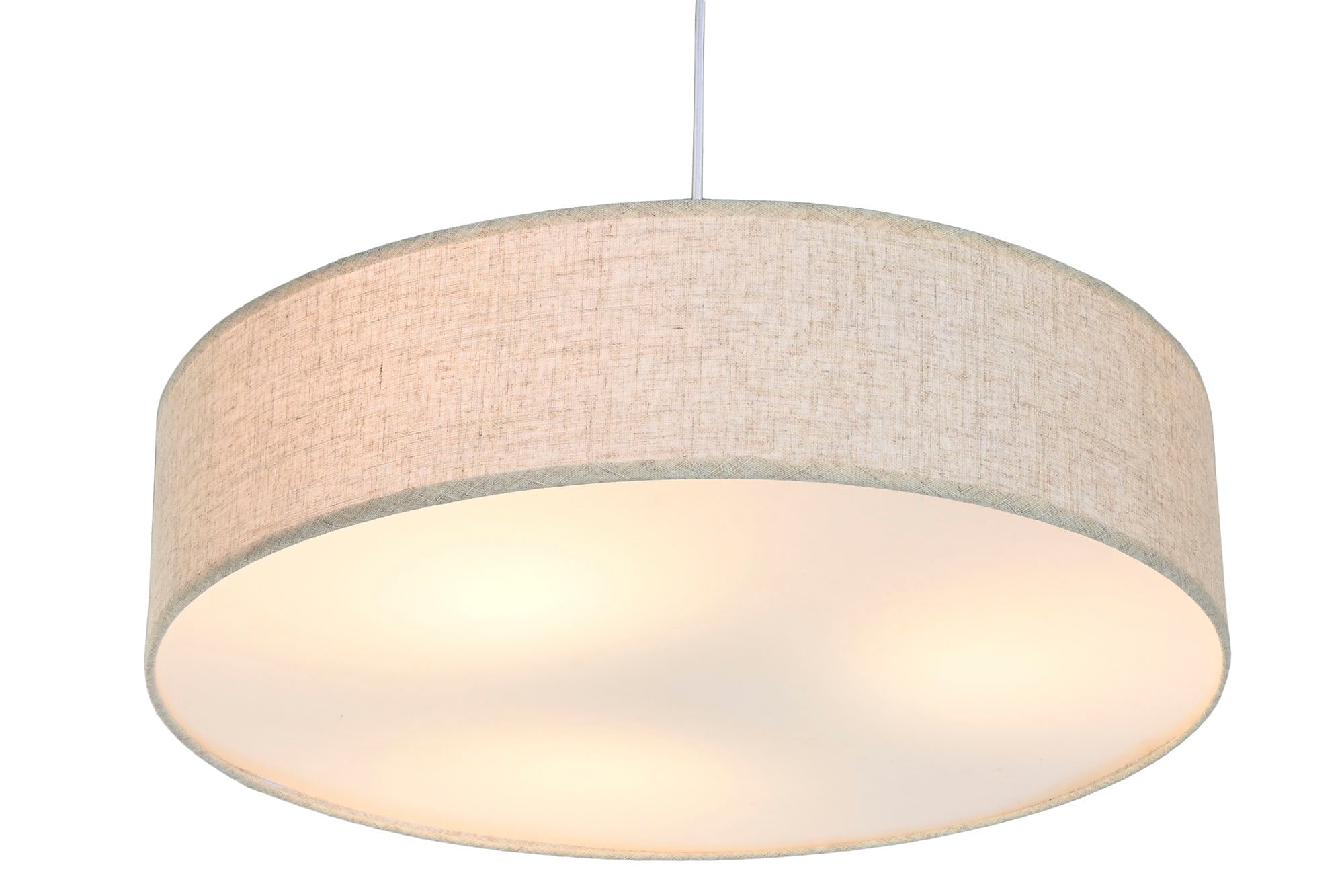 Lampara Techo Lino Pp 60X60X15 Plafon Crudo