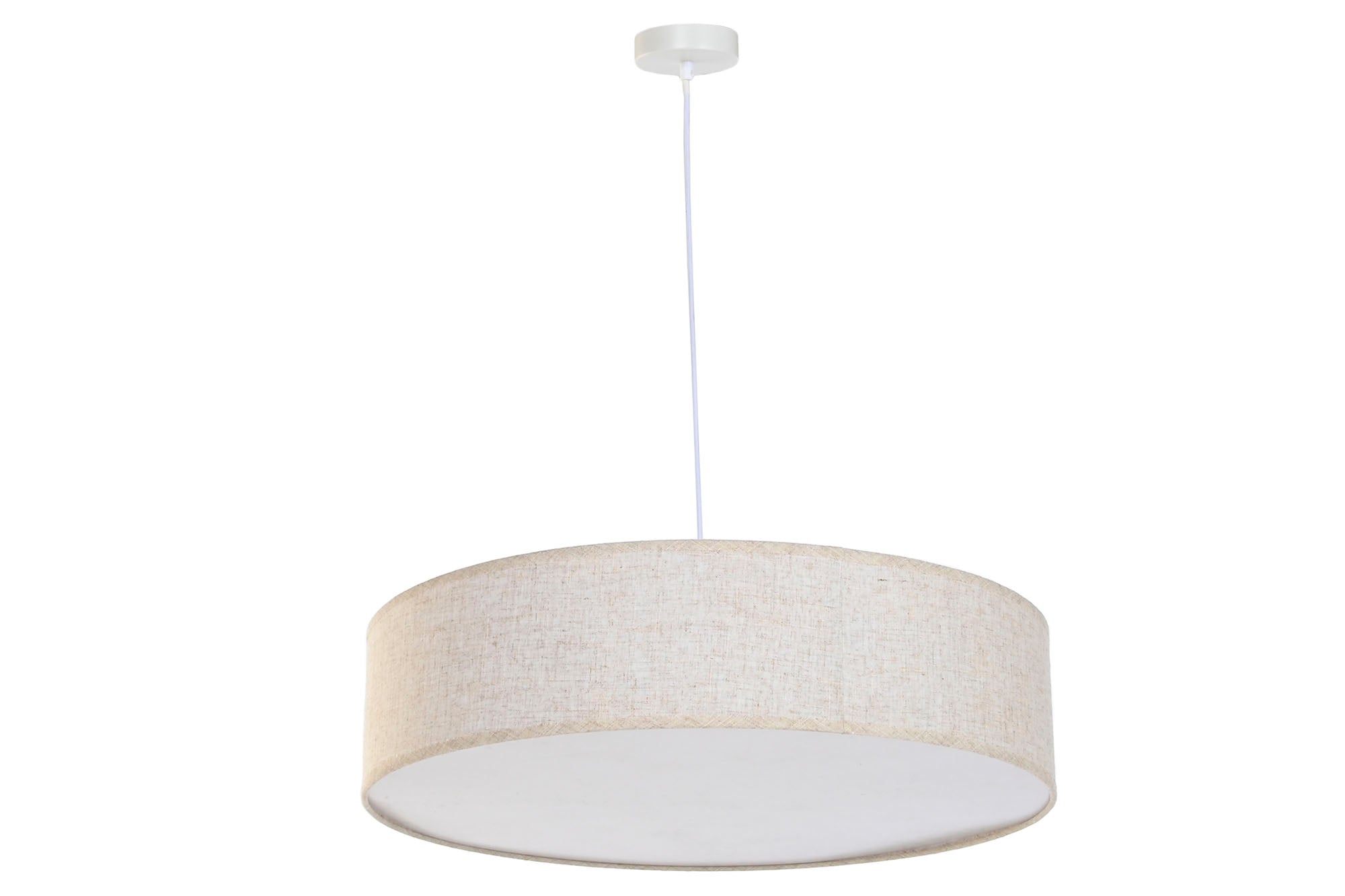Lampara Techo Lino Pp 60X60X15 Plafon Crudo