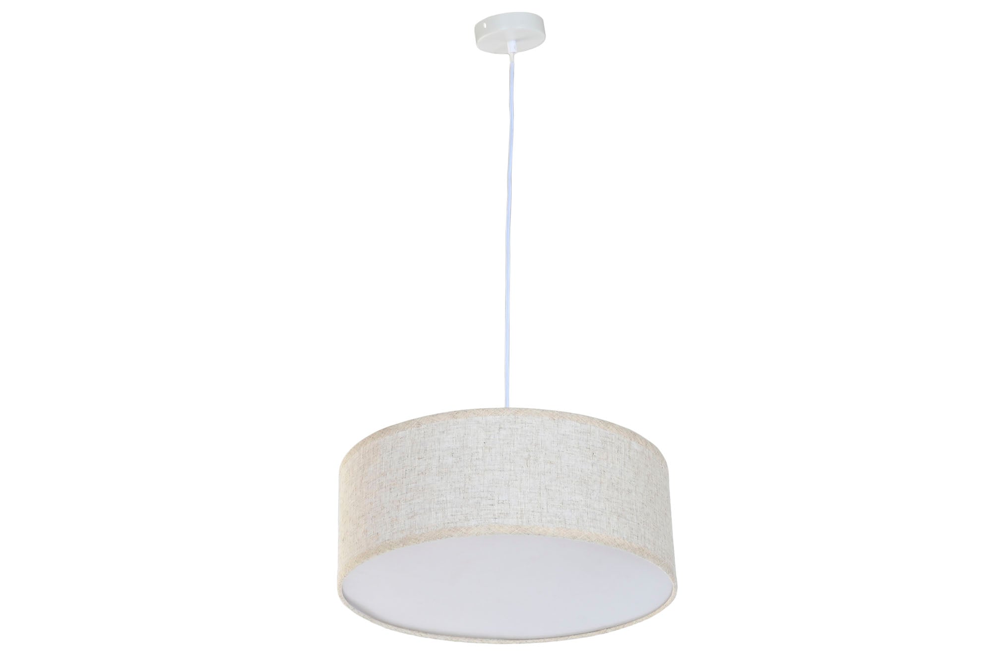 Lampara Techo Lino Pp 40X40X15 Crudo