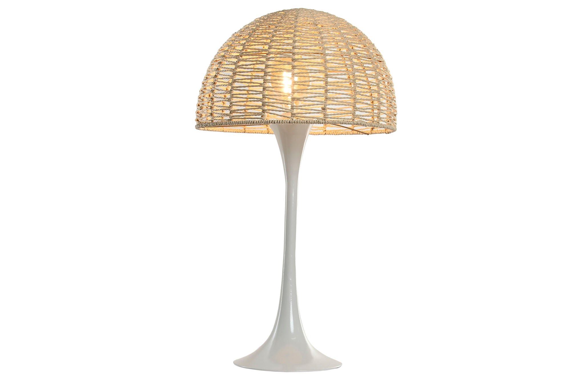 Lampara Sobremesa Metal Cuerda 40X40X73 Seta