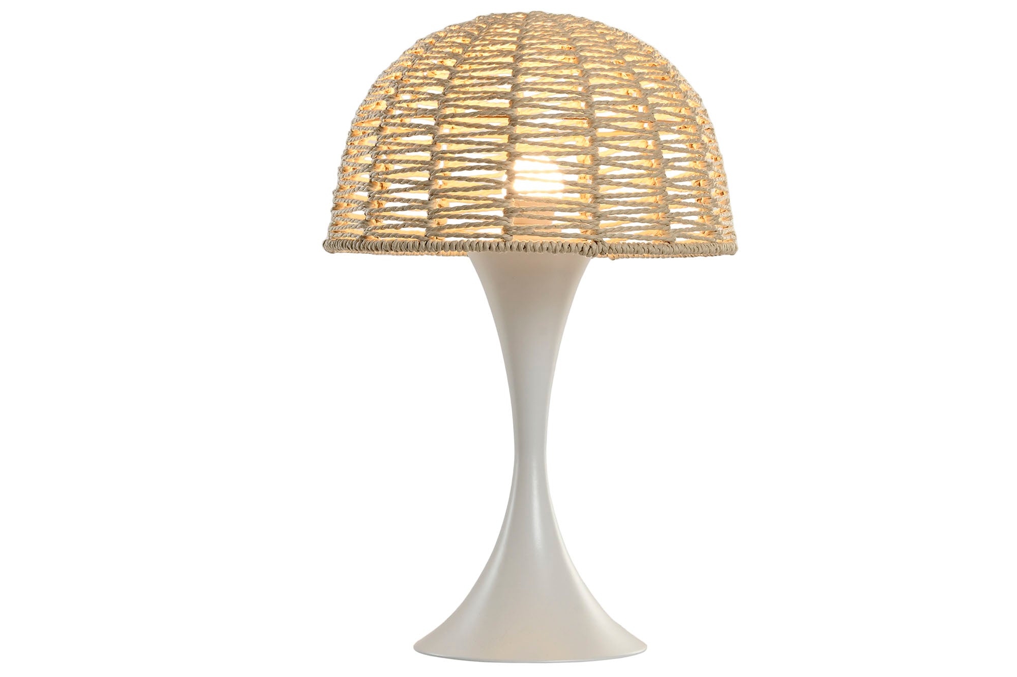 Lampara Sobremesa Metal Cuerda 30X30X48 Seta