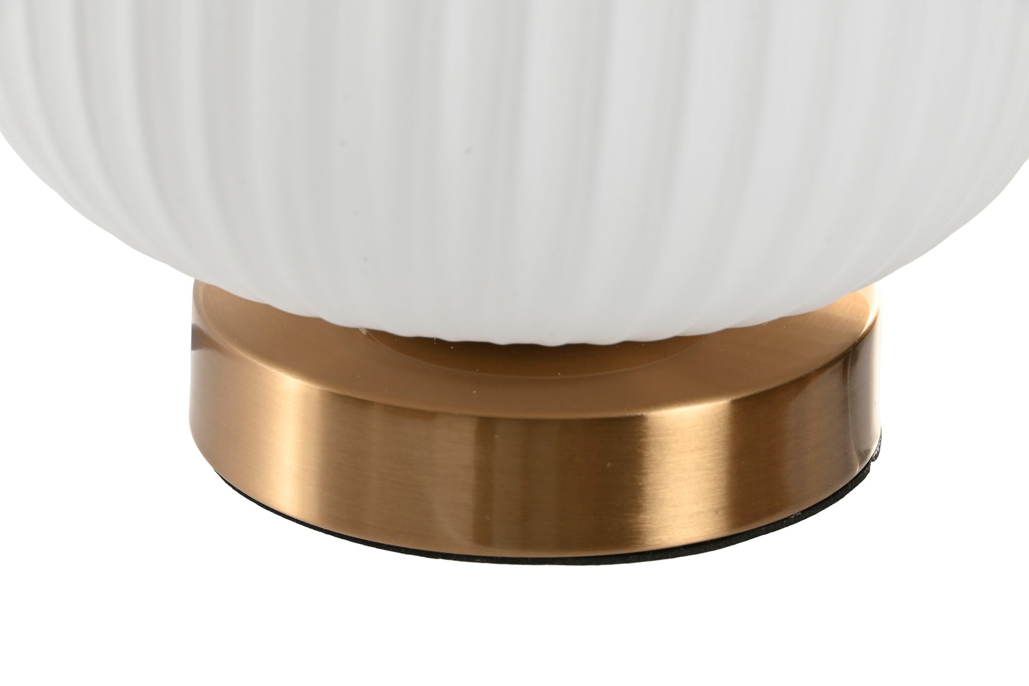 Lampara Sobremesa Cristal Metal 20X20X21 Glaseado