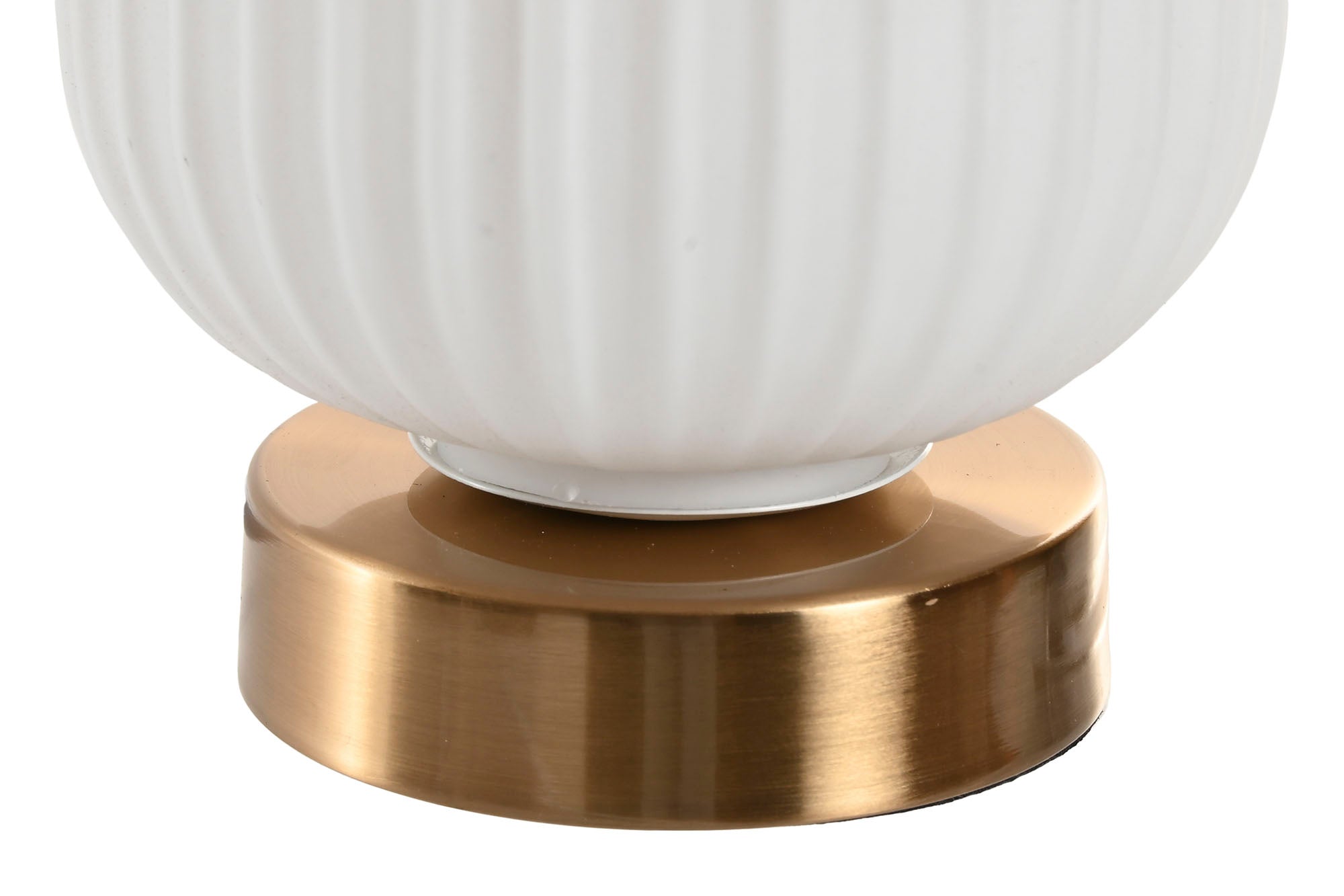 Lampara Sobremesa Cristal Metal 14X14X23 Glaseado