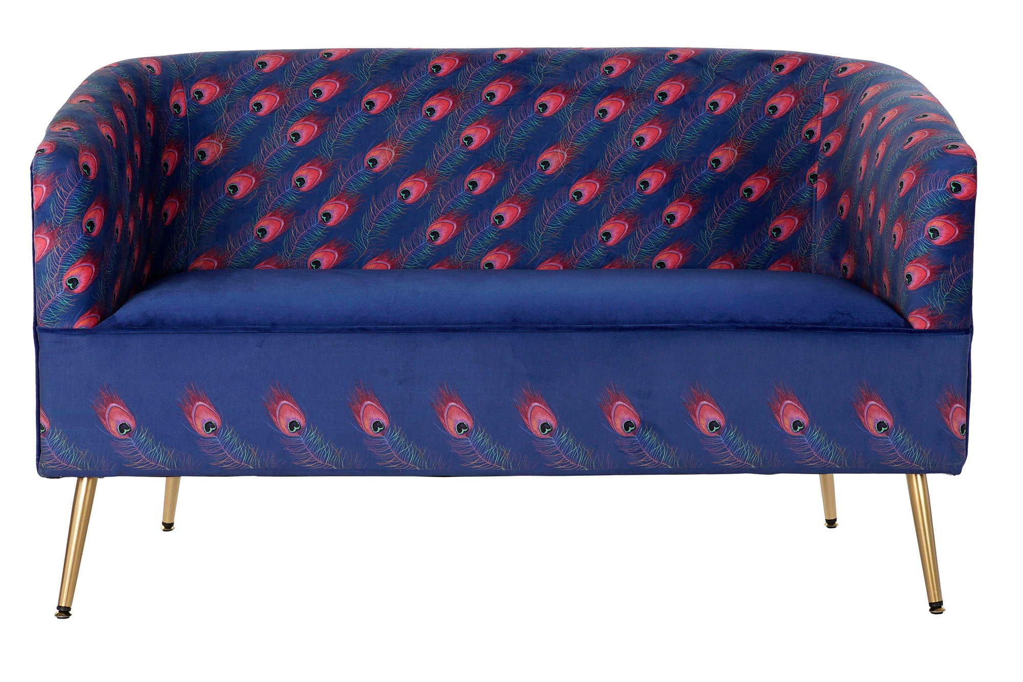 Sofa Poliester Metal 130X70X80 Pluma Pavo Real