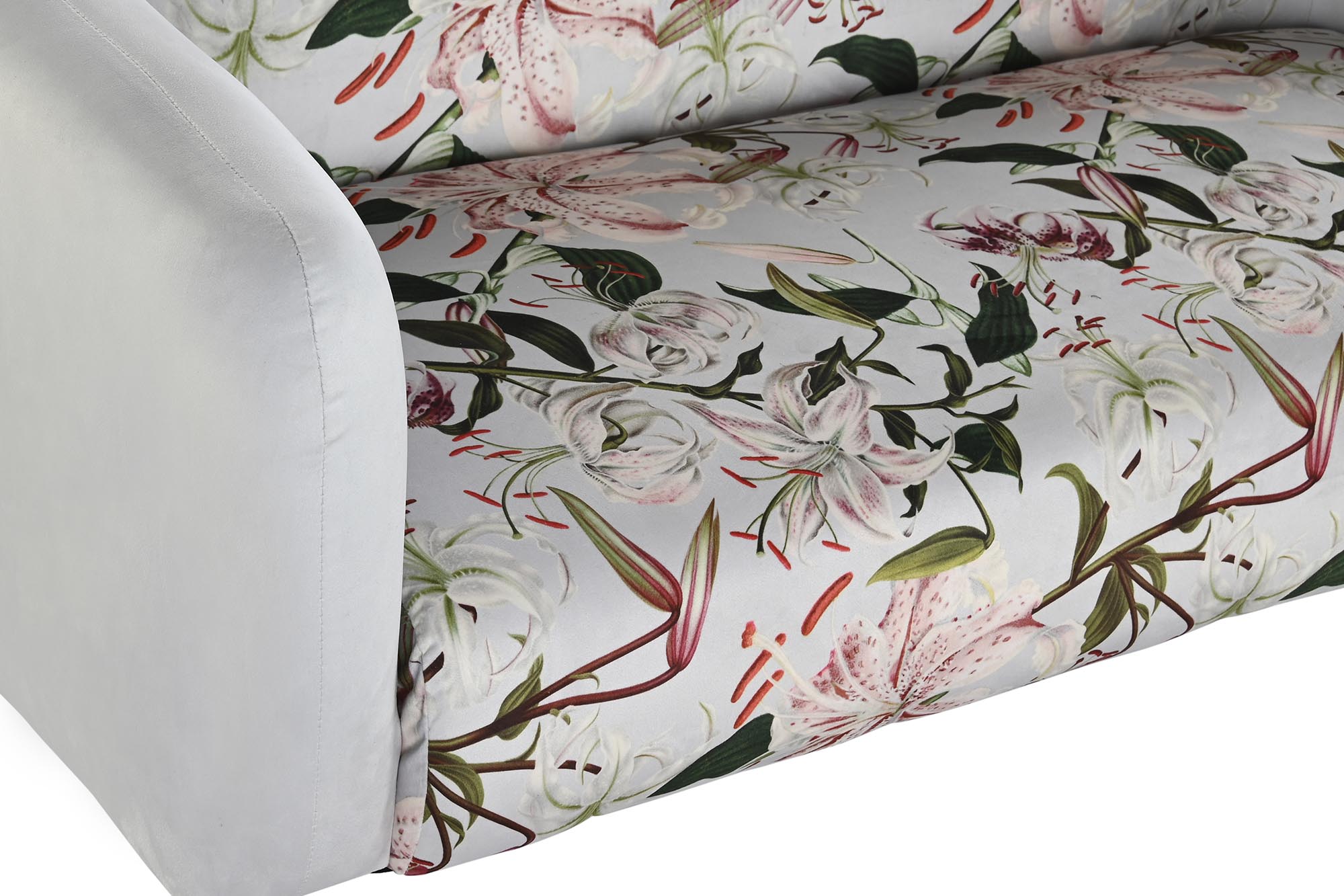 Sofa Poliester Metal 140X71X71 Flores Beige