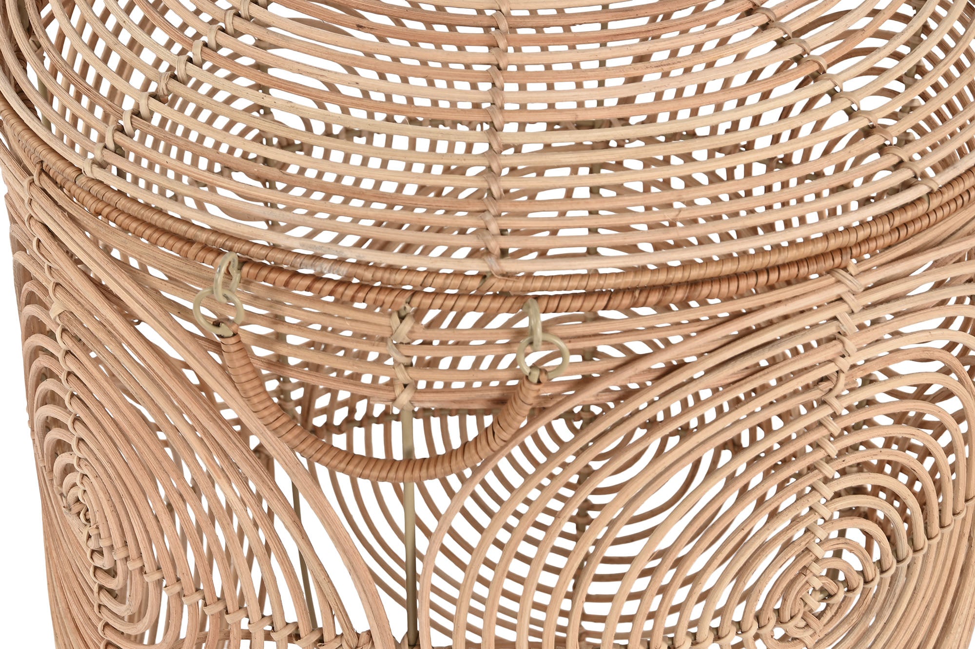 Basket Set 2 Ratan 45X45X57 With Natural Lid