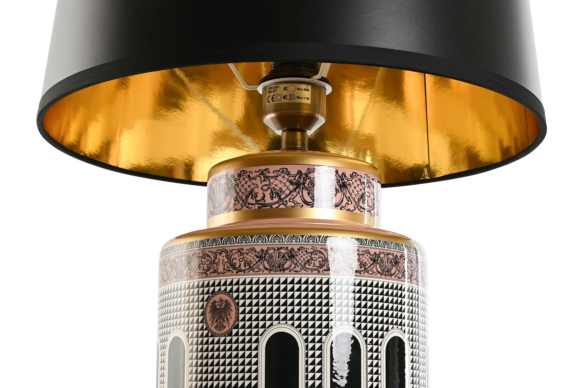Porcelain Table Lamp 40x40x67.5 Doors