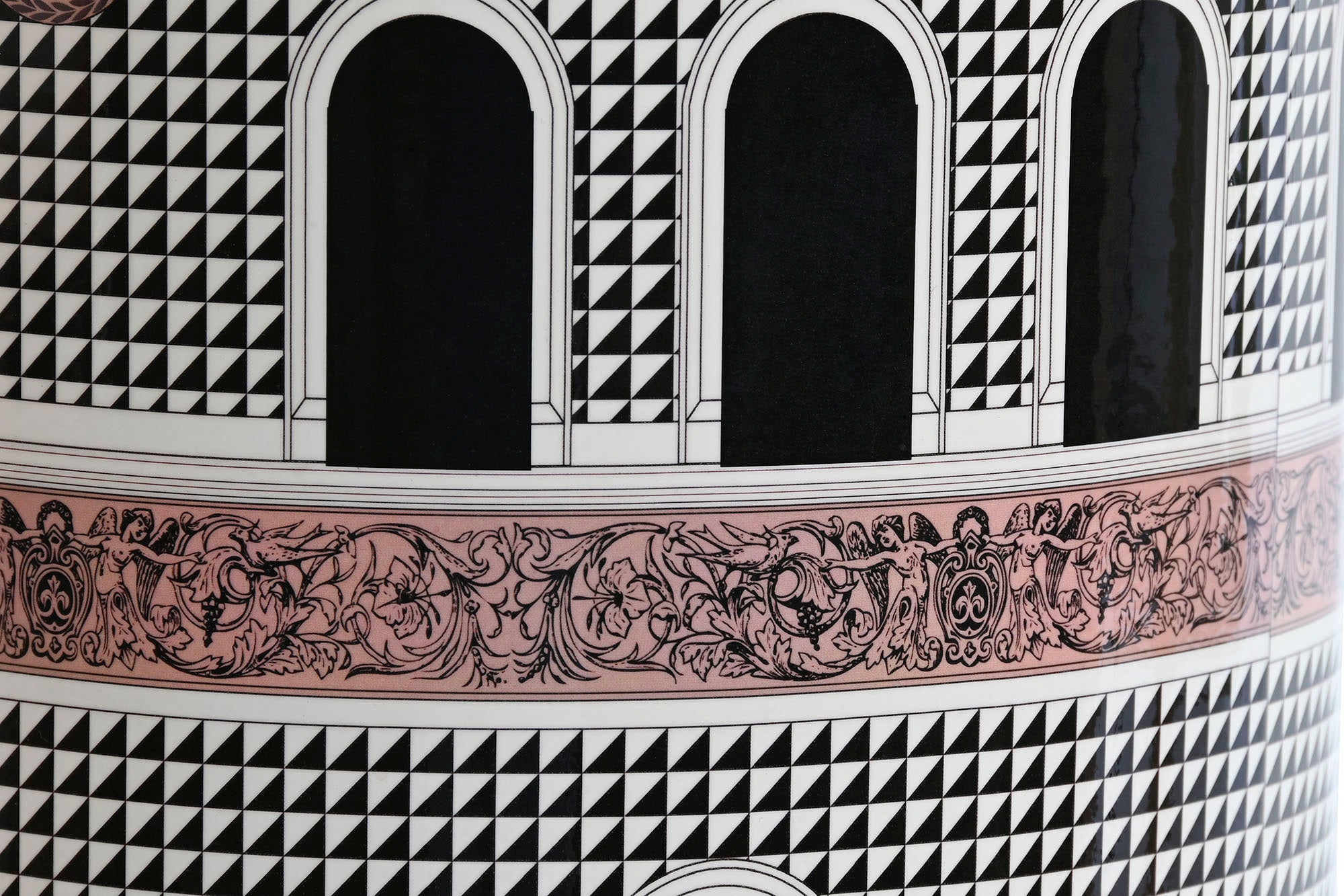 Porcelain Table Lamp 40x40x67.5 Doors