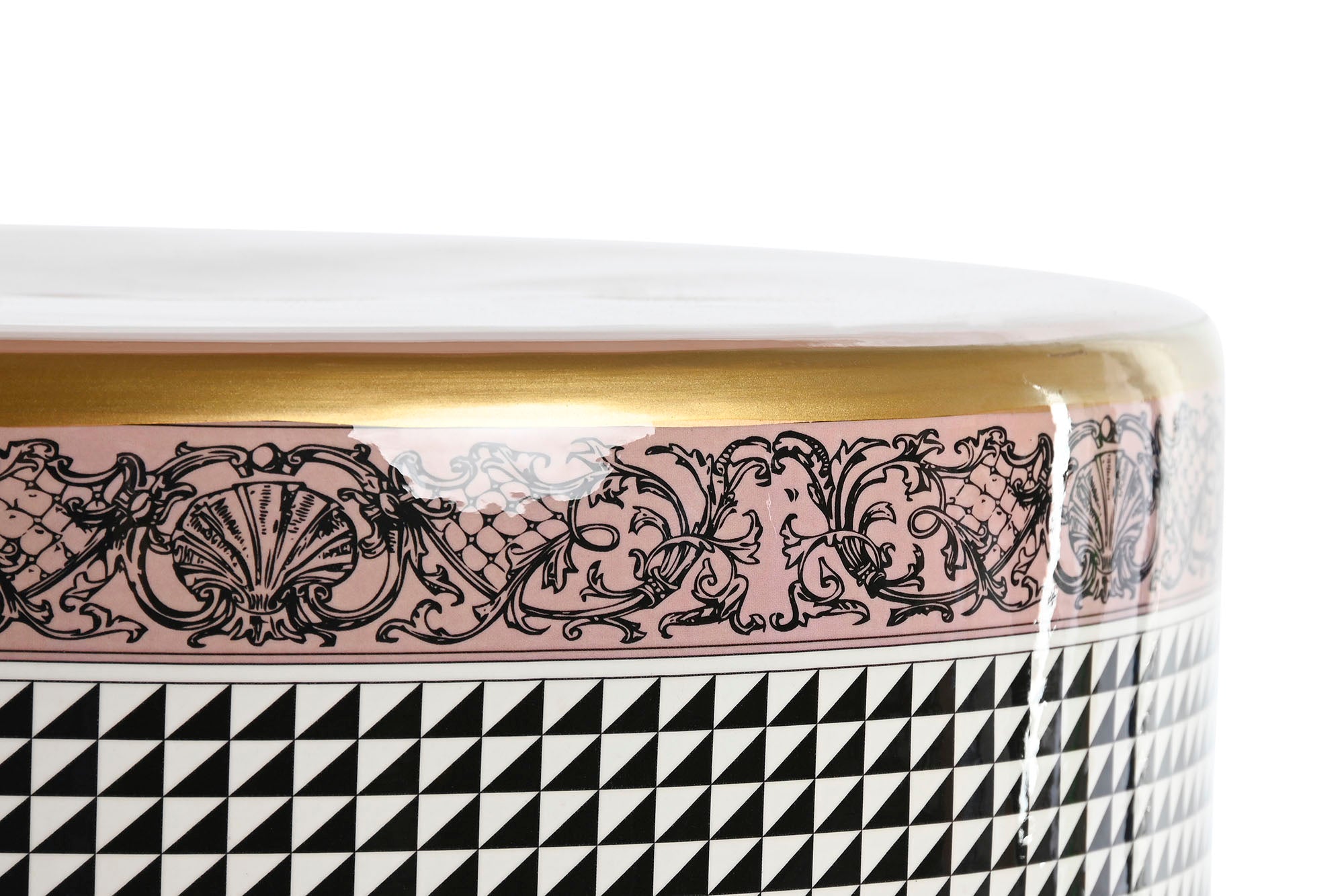 Porcelain Side Table 33x33x42.5 Doors