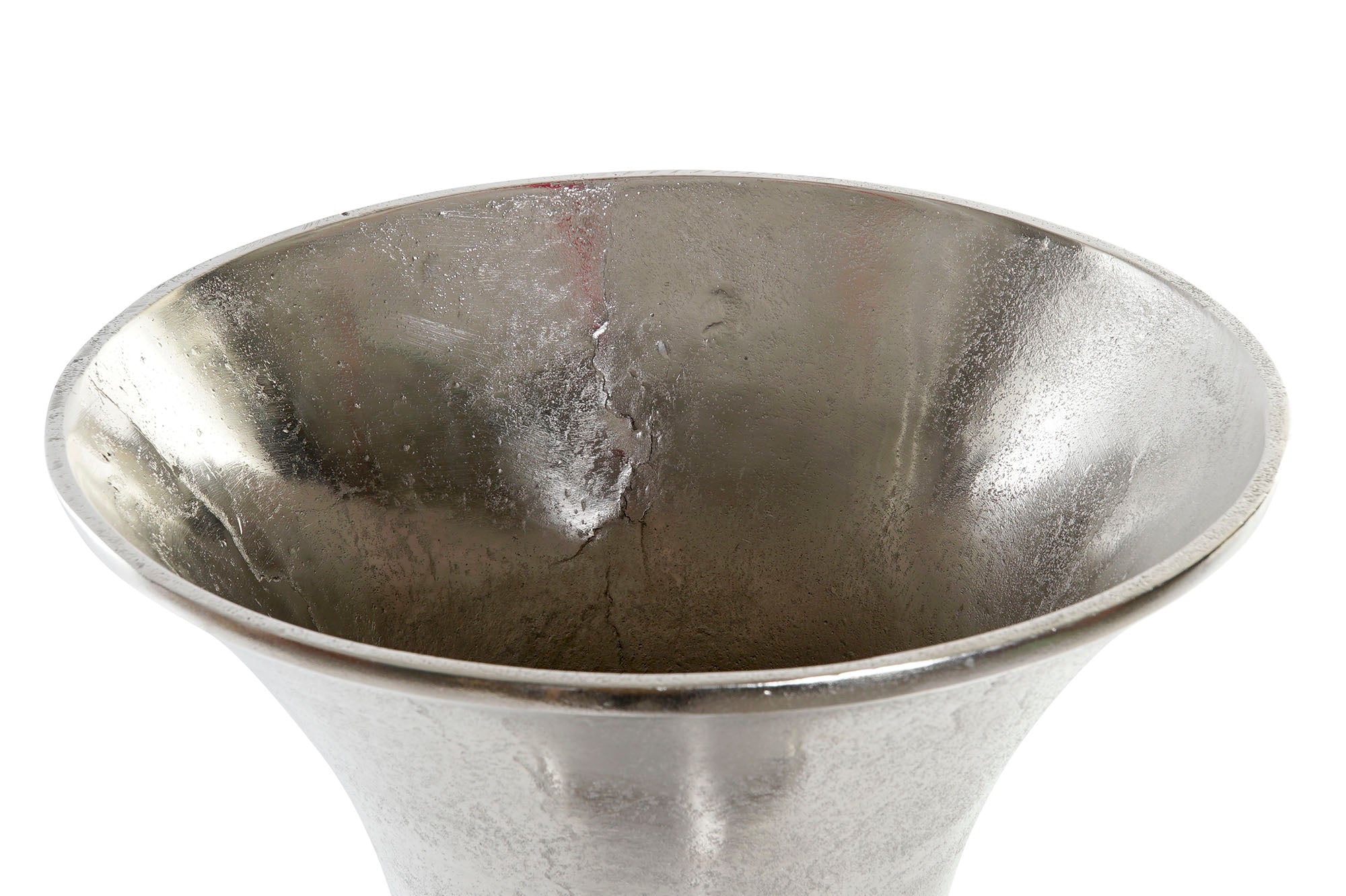 Aluminum Vase 28.5X28.5X61.5 Silver Cup