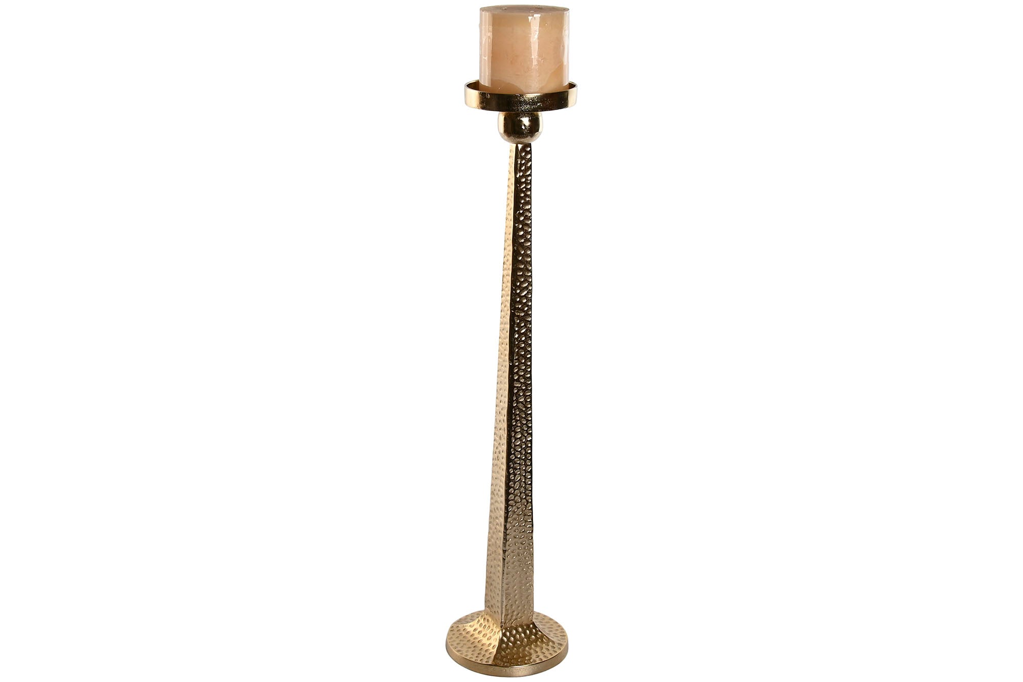 Aluminum Candle Holder 18.5X18.5X85.5 Gold