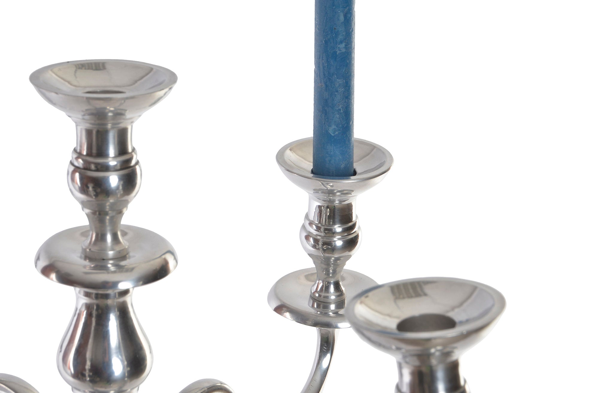 Candelabro Aluminio 42X42X70 5Brazos 5 Velas