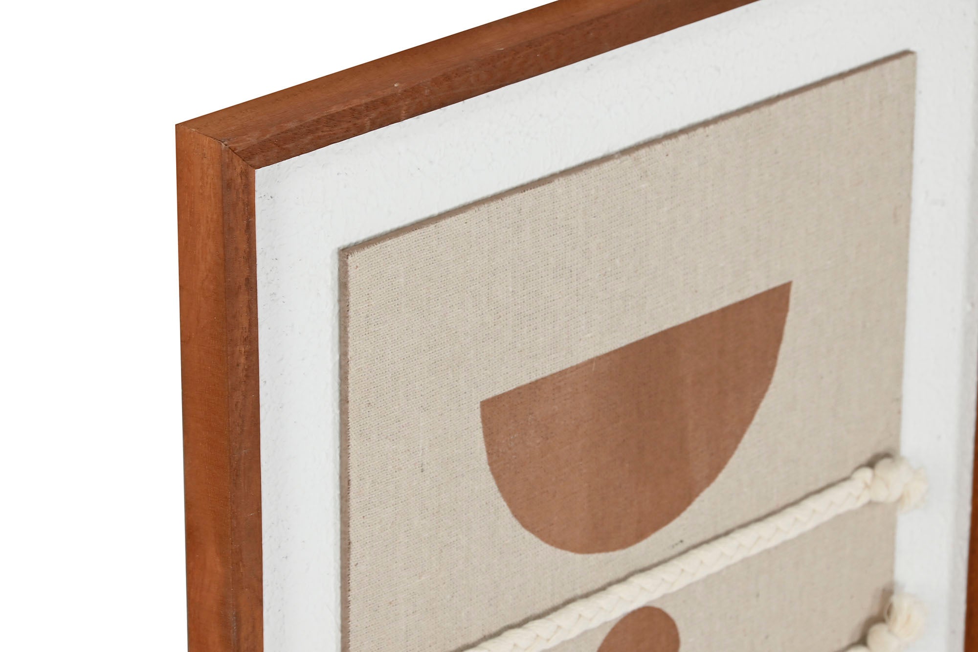 Cuadro Yute Mdf 36X2,3X50,3 Moderno 3D 4 Surt.