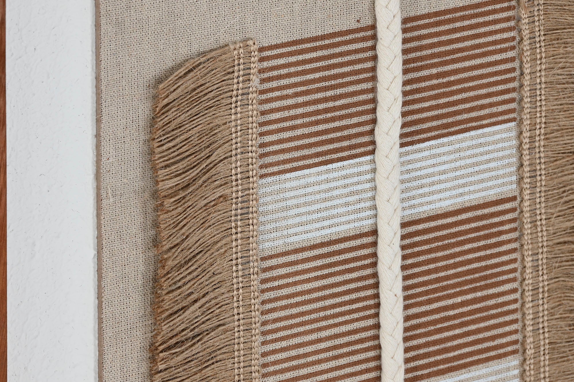 Cuadro Yute Mdf 36X2,3X50,3 Moderno 3D 4 Surt.