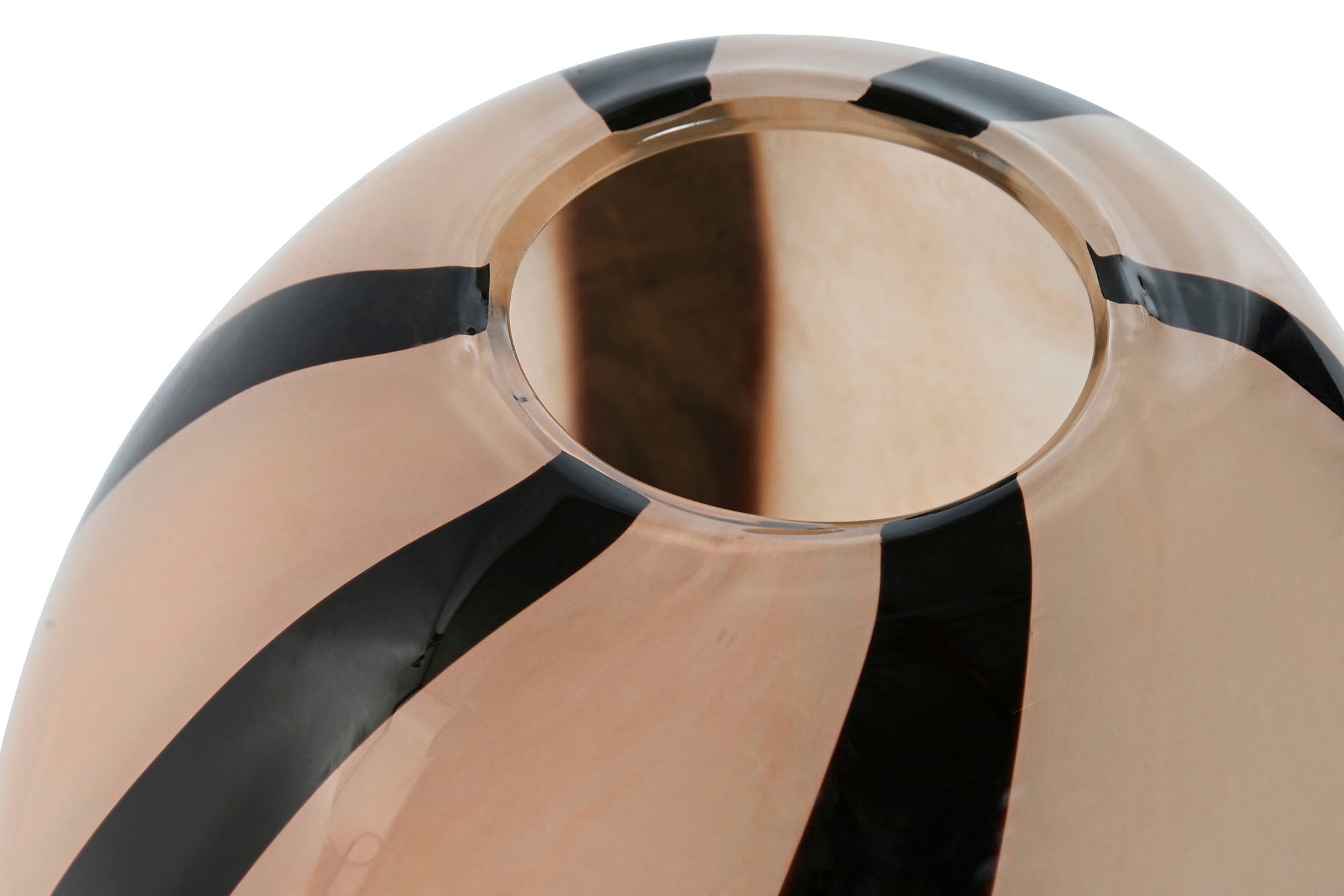 Jarron Cristal 23X23X28,5 Crema
