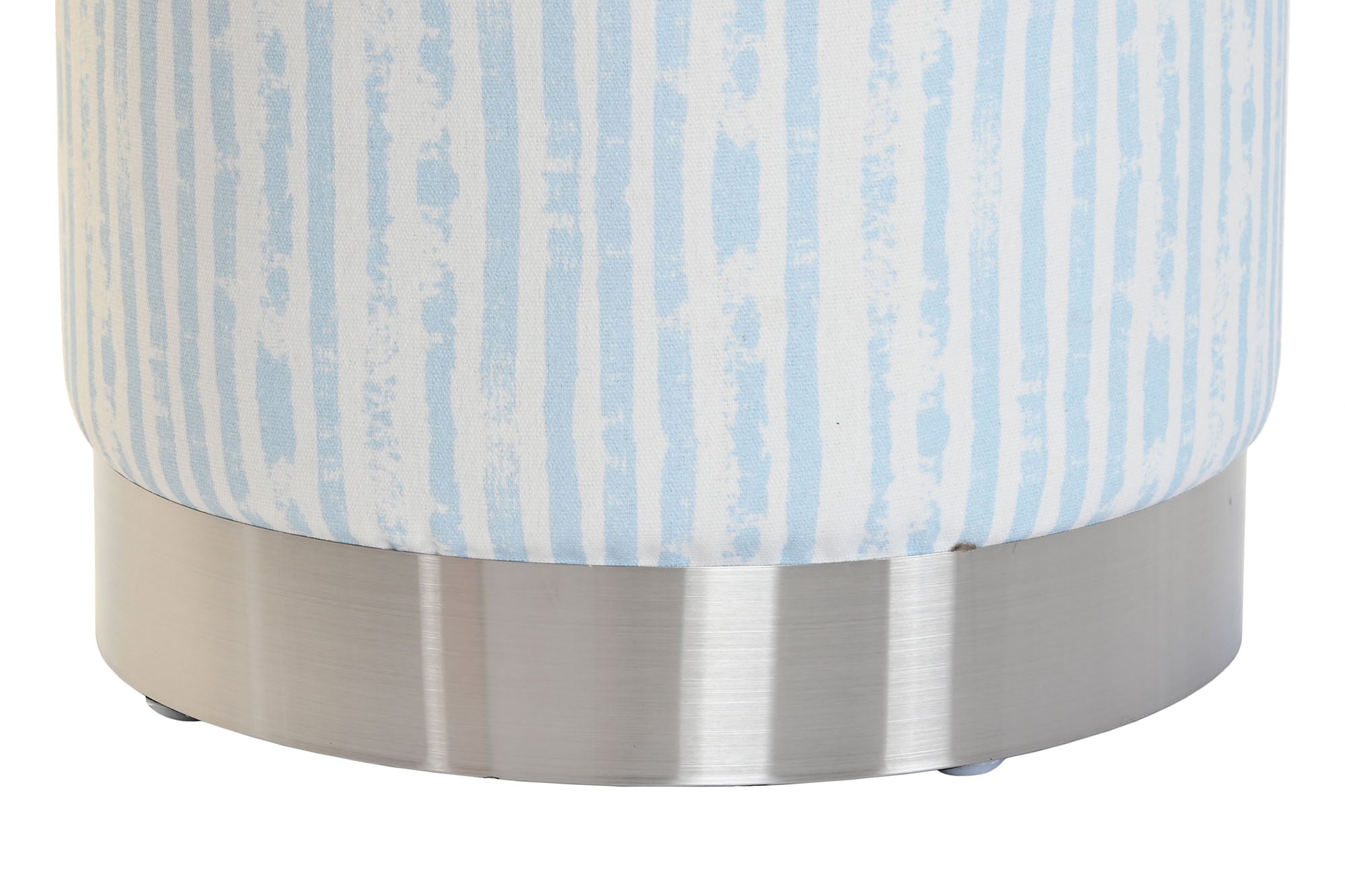 Reposapies Poliester Metal 34X34X40 Rayas Azul