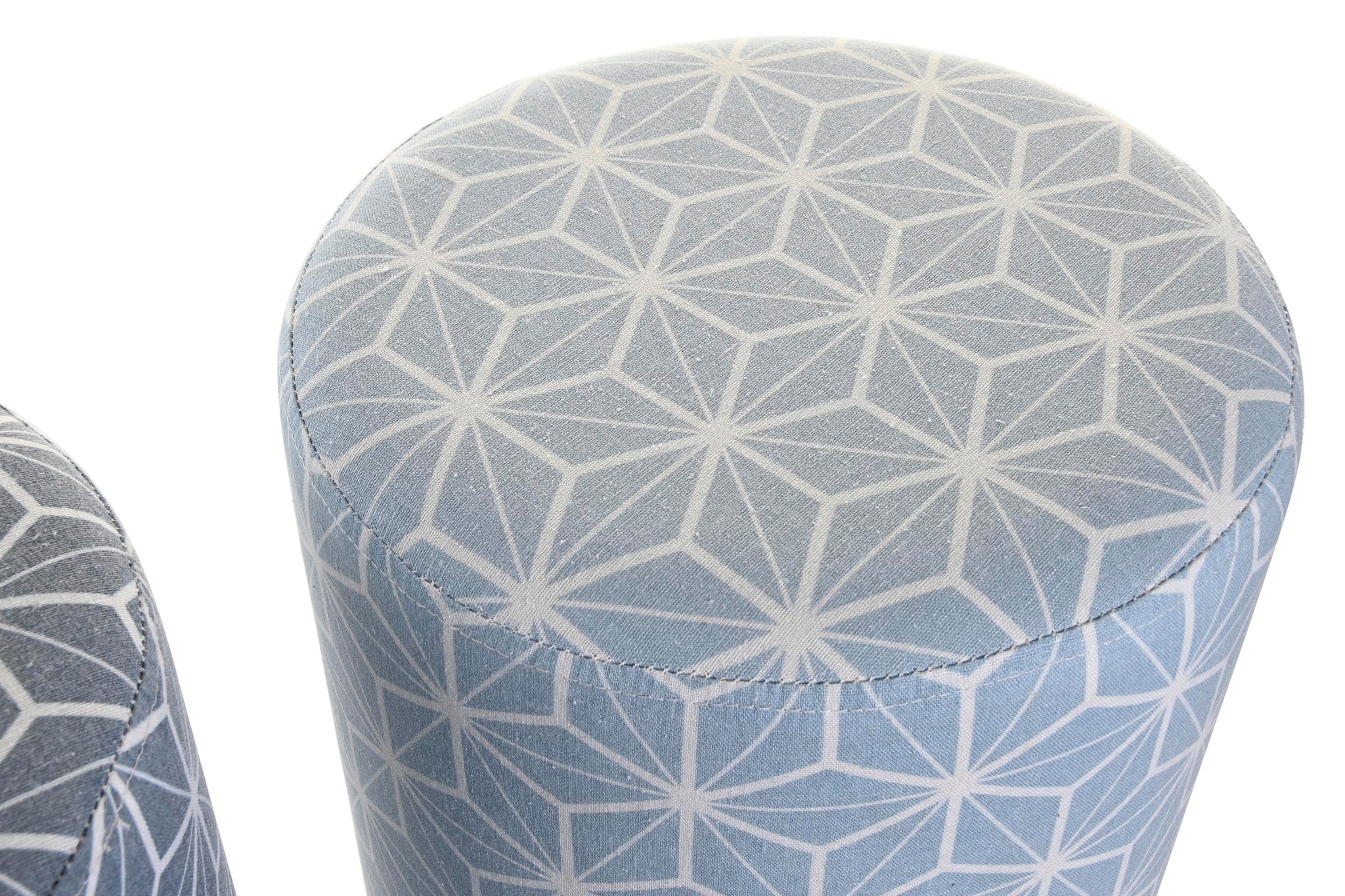 Polyester Footrest 31X31X33 Geometric 2 Assortment.