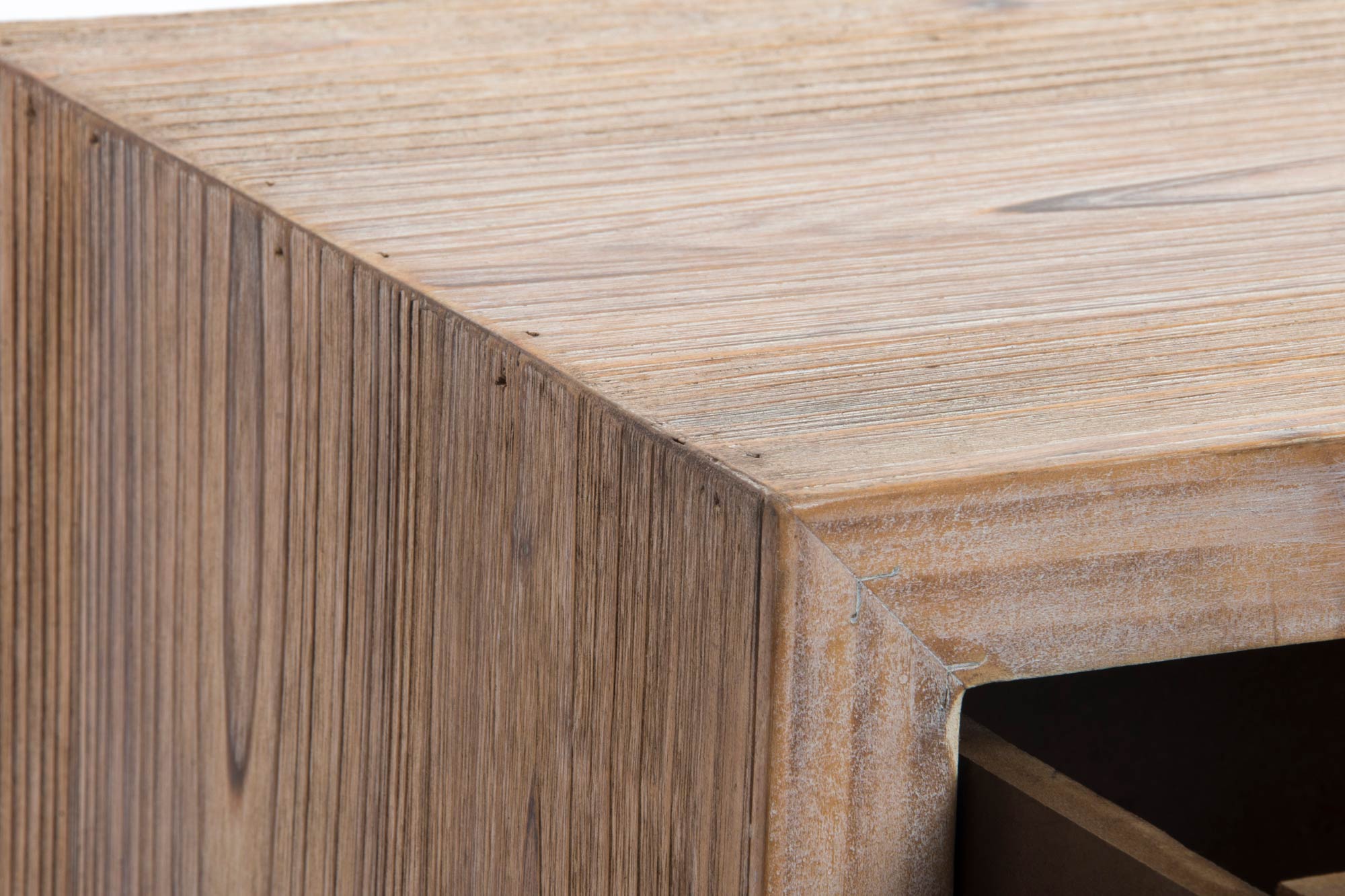 Consola Madera Metal 110X32X85 Natural