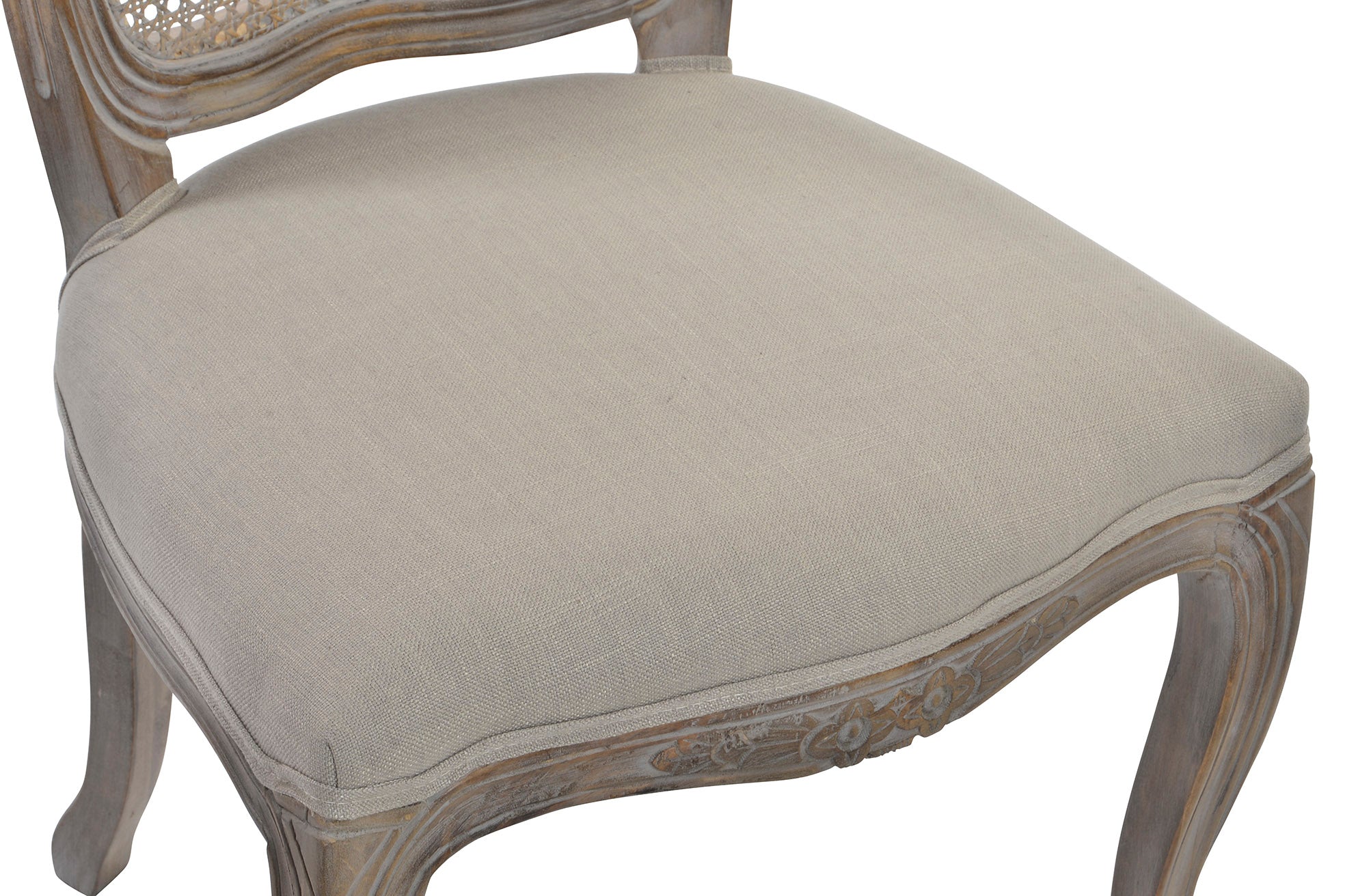 Silla Lino Ratan 53X49X95 Natural Gris