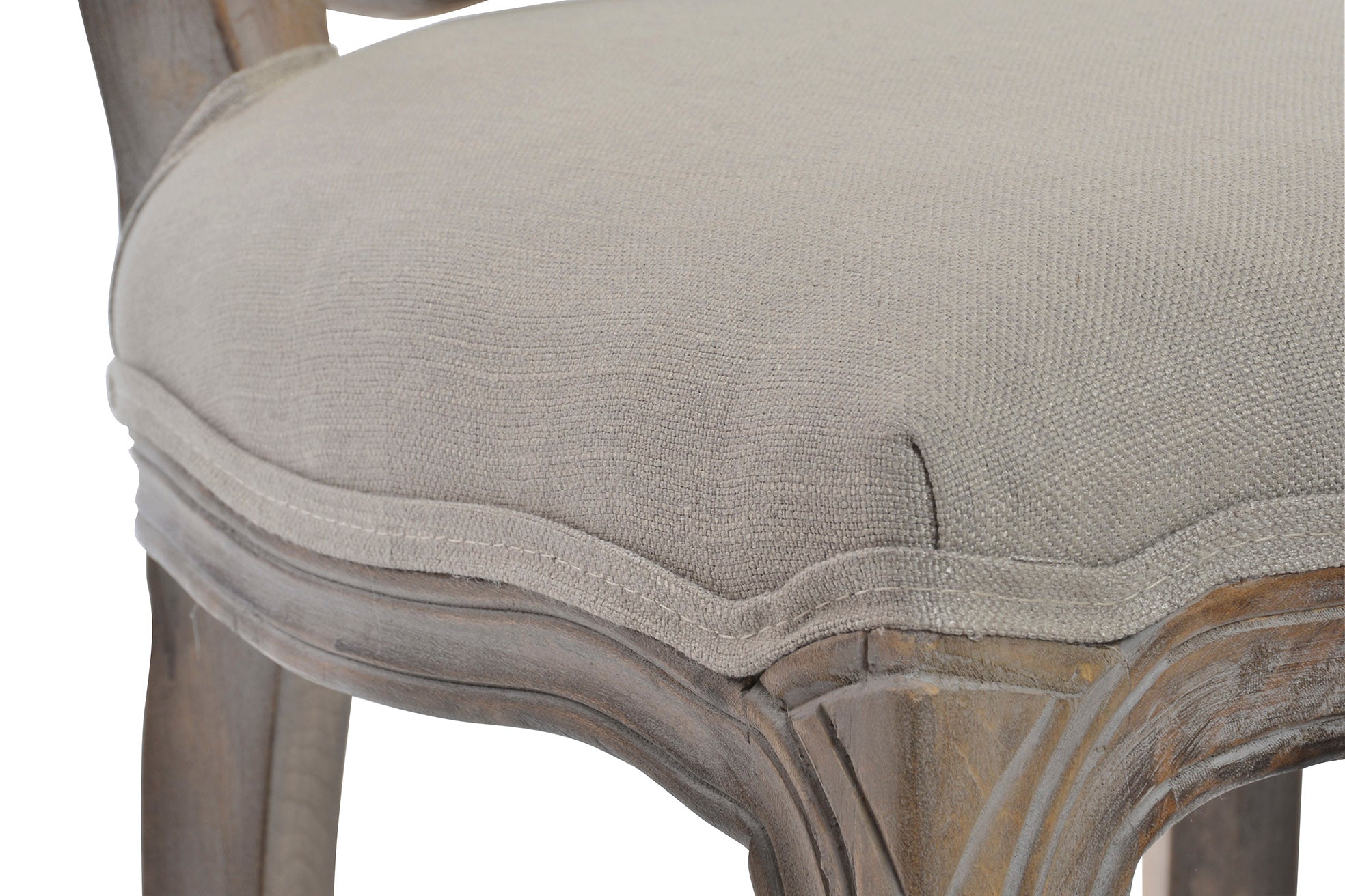 Silla Lino Ratan 53X49X95 Natural Gris