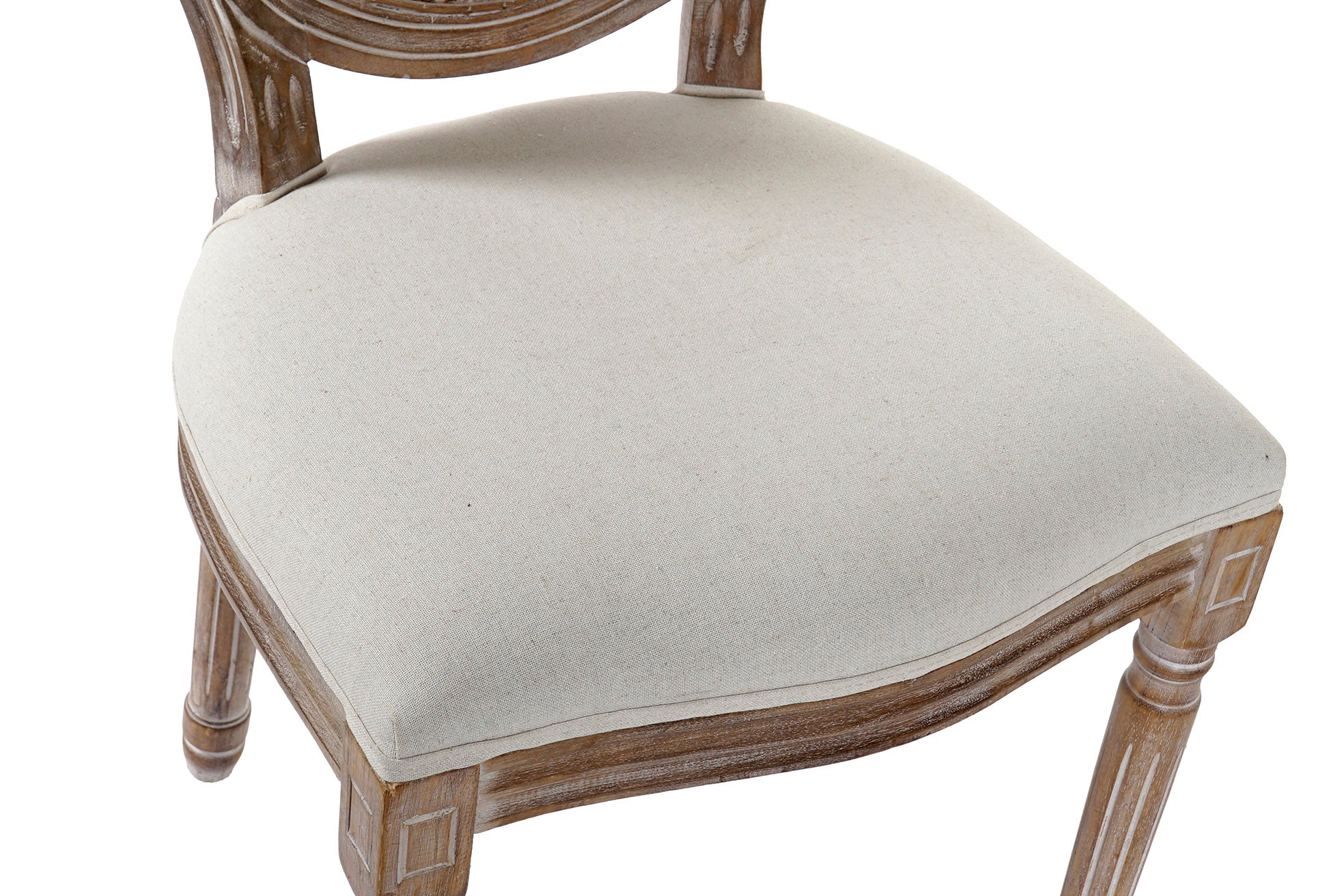 Silla Caucho Lino 49X46X95 Rejilla Beige