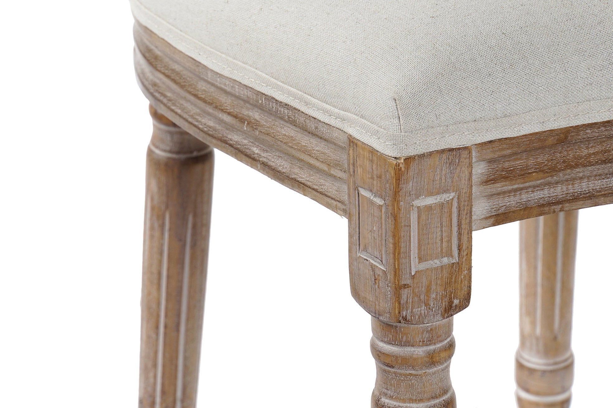 Silla Caucho Lino 49X46X95 Rejilla Beige