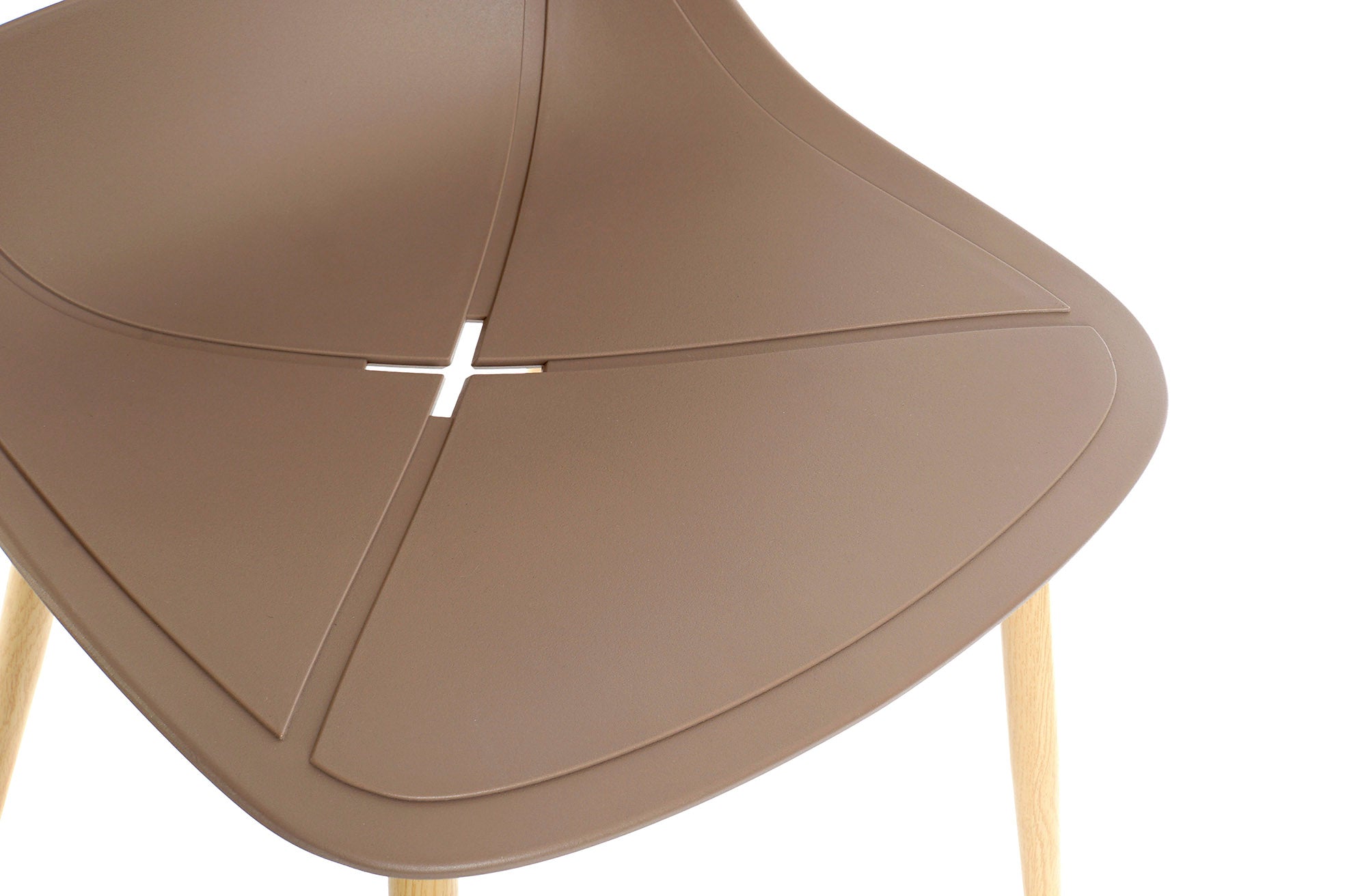 PP Metal Chair 54X45X84 Dark Brown