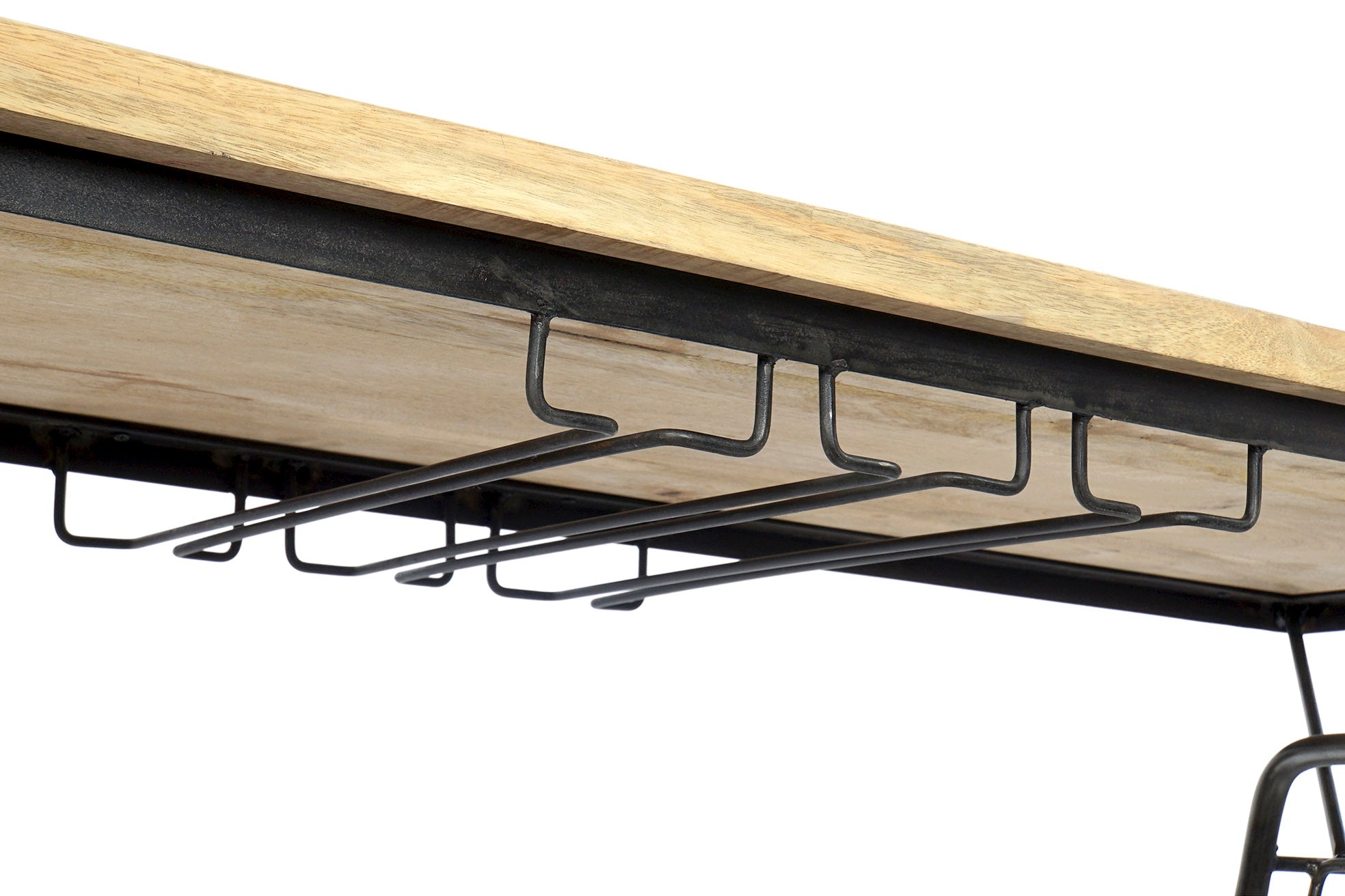 Alça para porta-garrafas de metal 155x56,5x96,5 Moto Preto