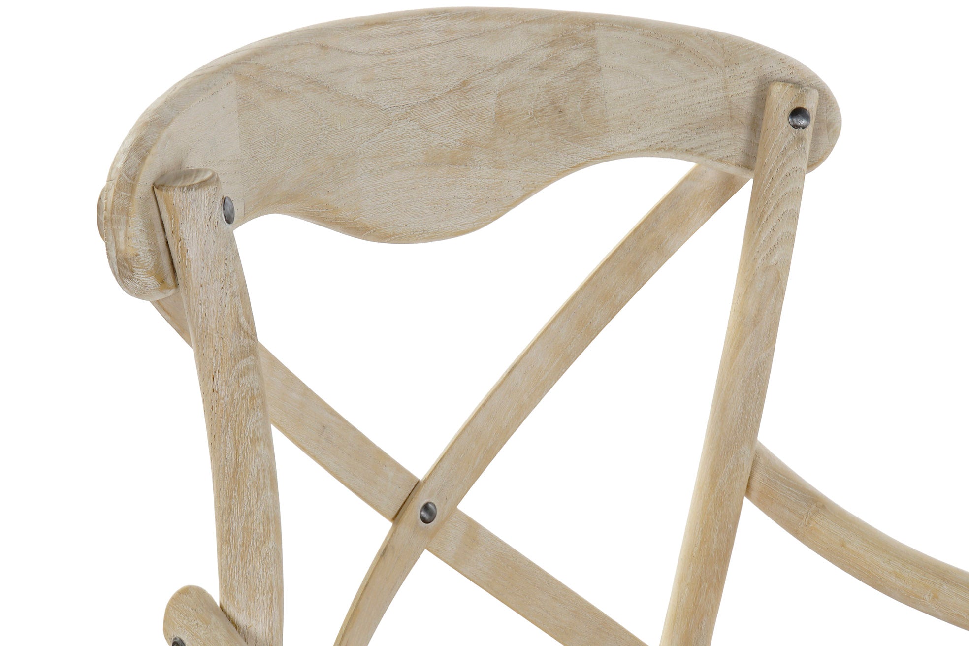 Silla Olmo Ratan 55X47X92 Crossback Envejecido