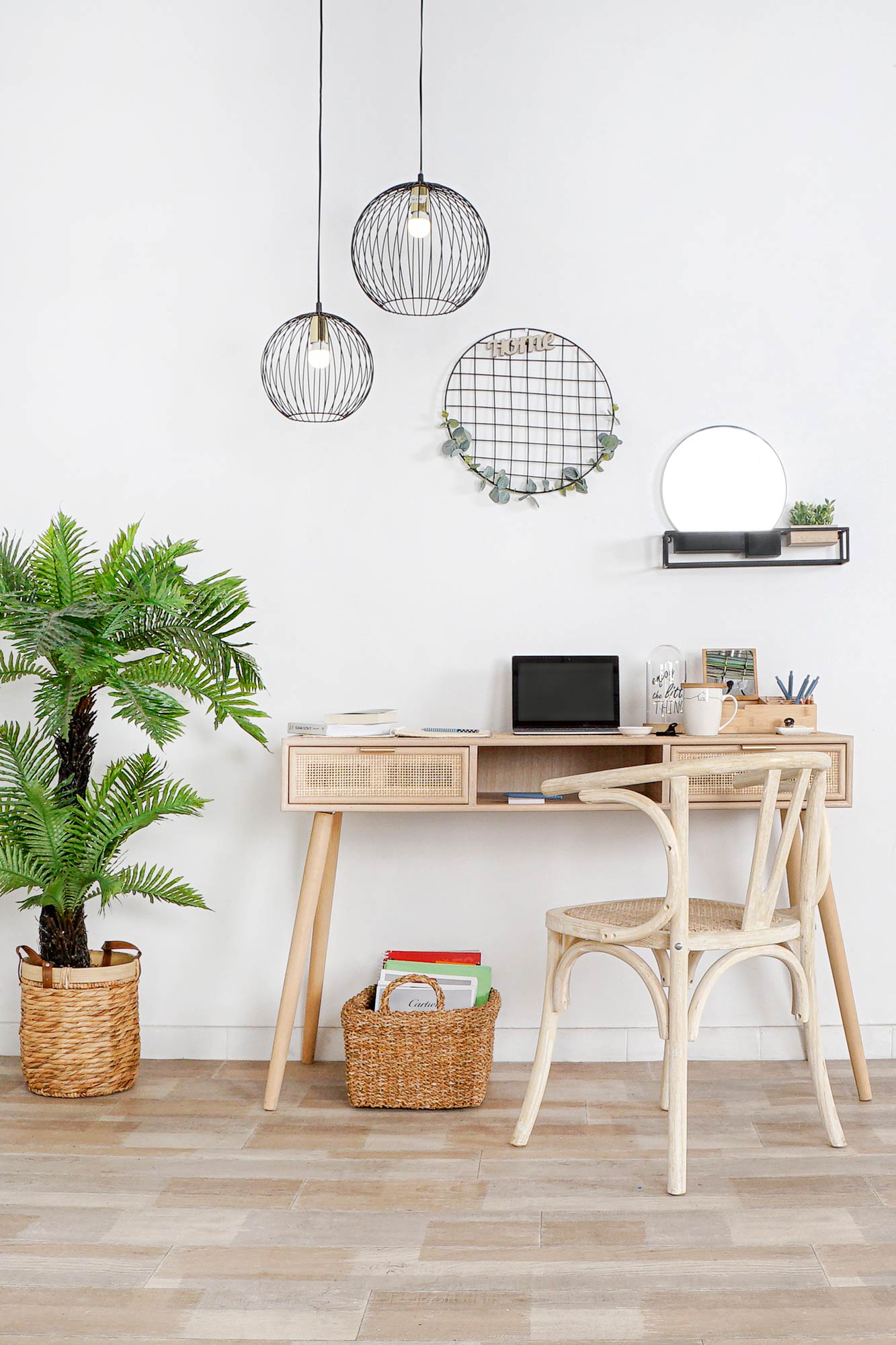 Silla Olmo Ratan 56X50X75 Rejilla Envejecido
