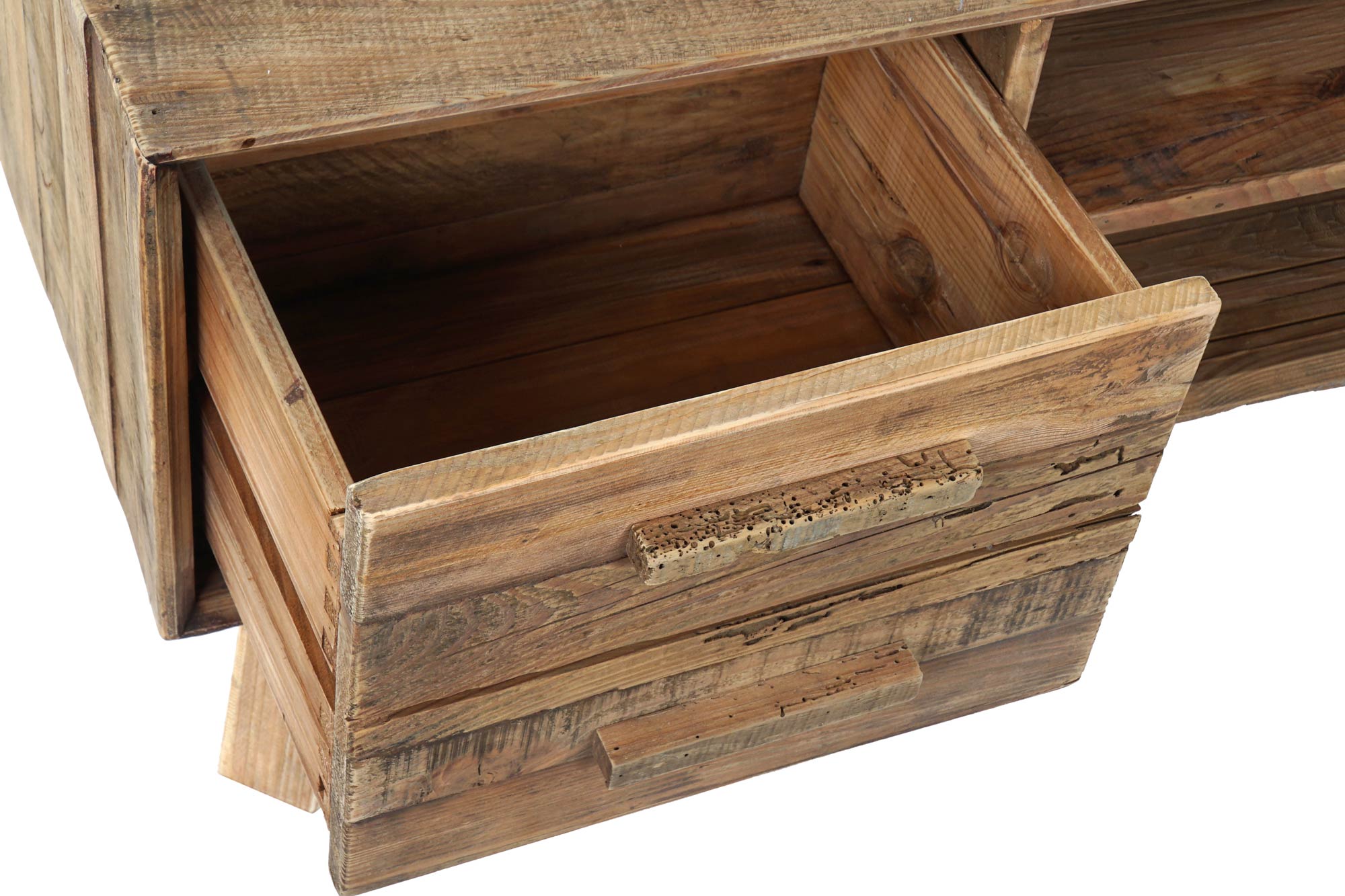 Mueble Tv Madera Reciclada Pino 130X40X48